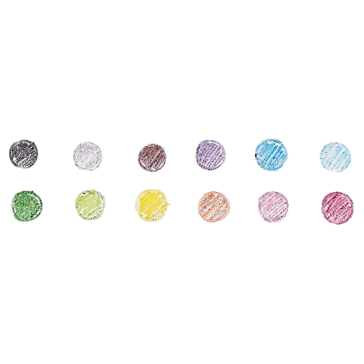 Ooly Color Doodlers Fruity Scented Erasable Colored Pencils, color swatches