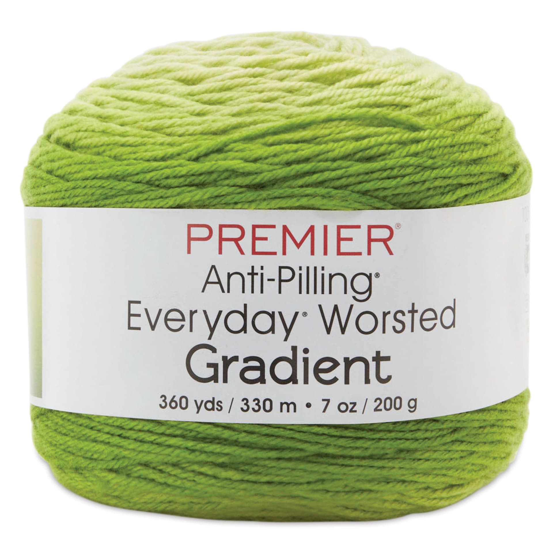 Premier Yarns Anti-Pilling Everyday Worsted Gradient Yarn - Green Tones, 360 yds