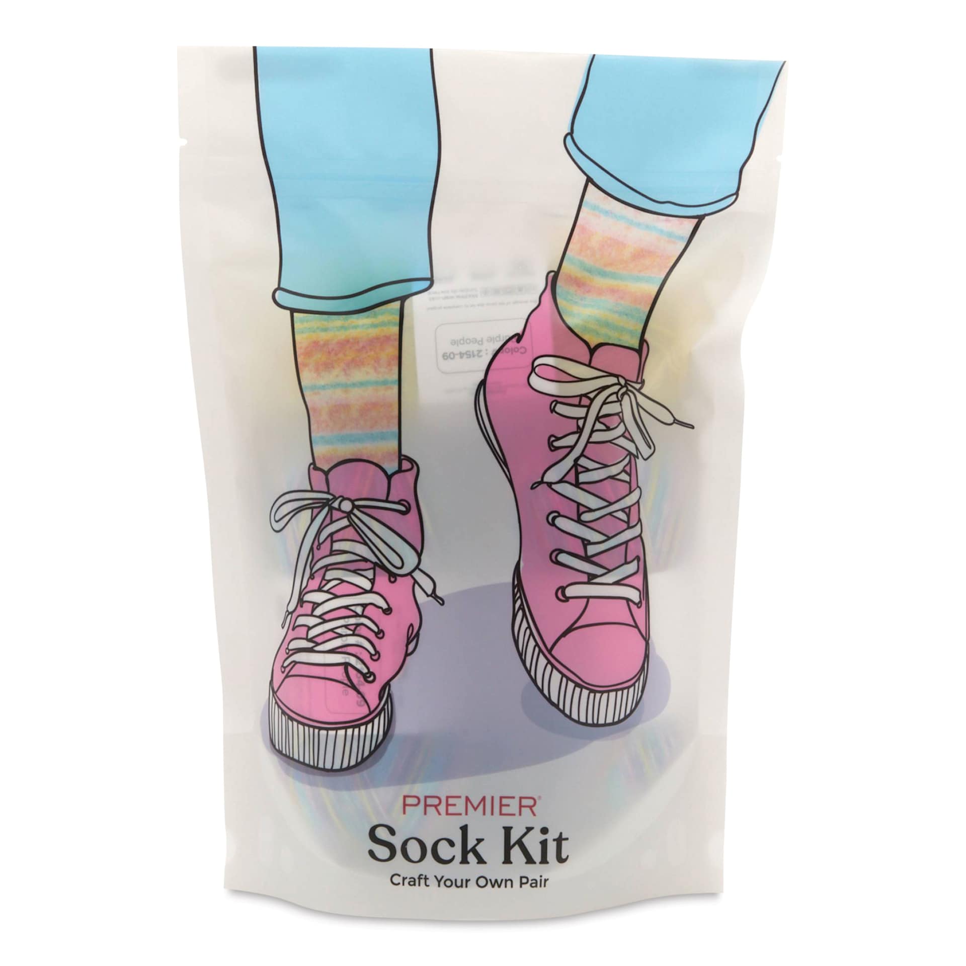 Premier Yarn Sock Kit - Purple People - front of packaging