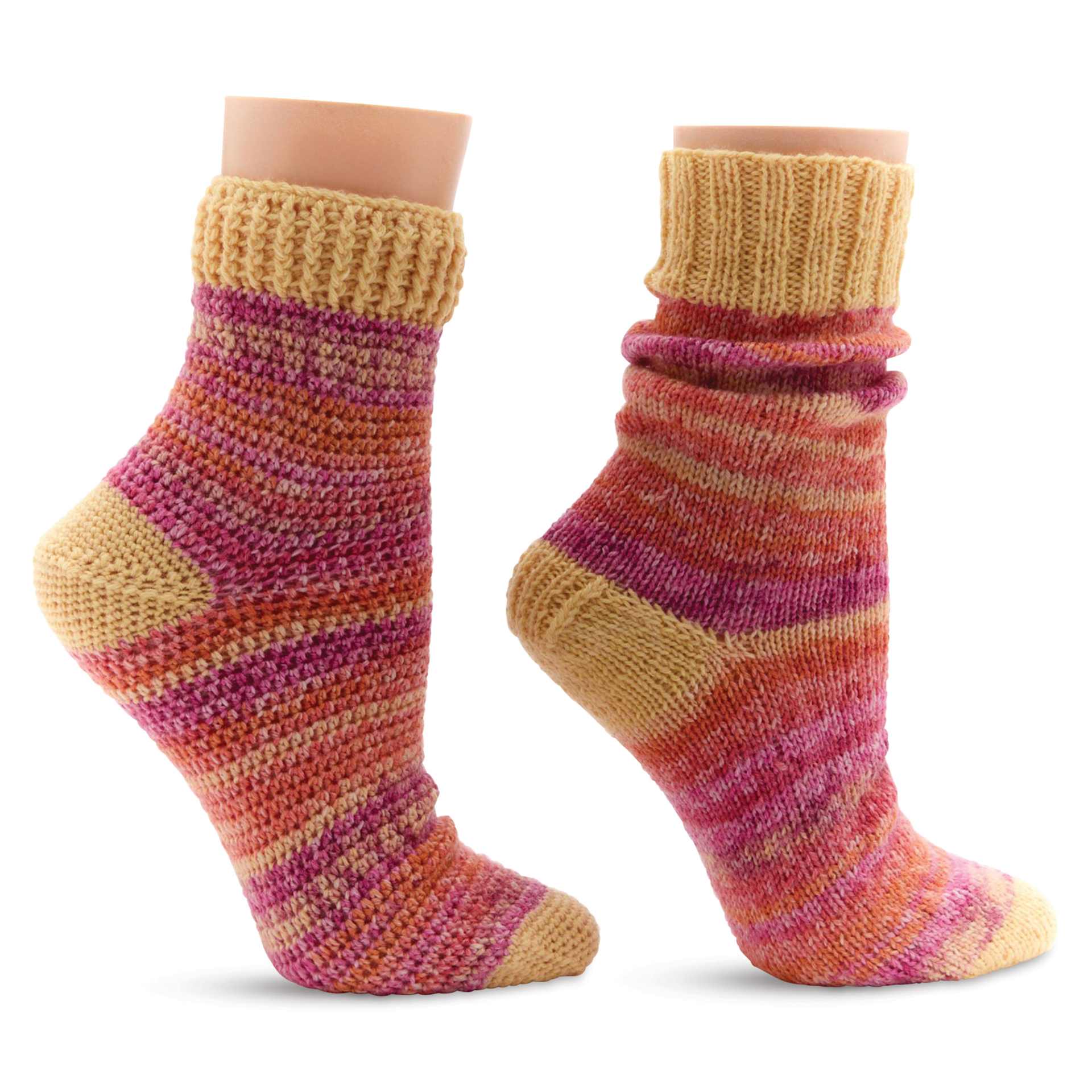 Premier Yarn Sock Kit - Citrus & Sunshine - knit and crochet sock