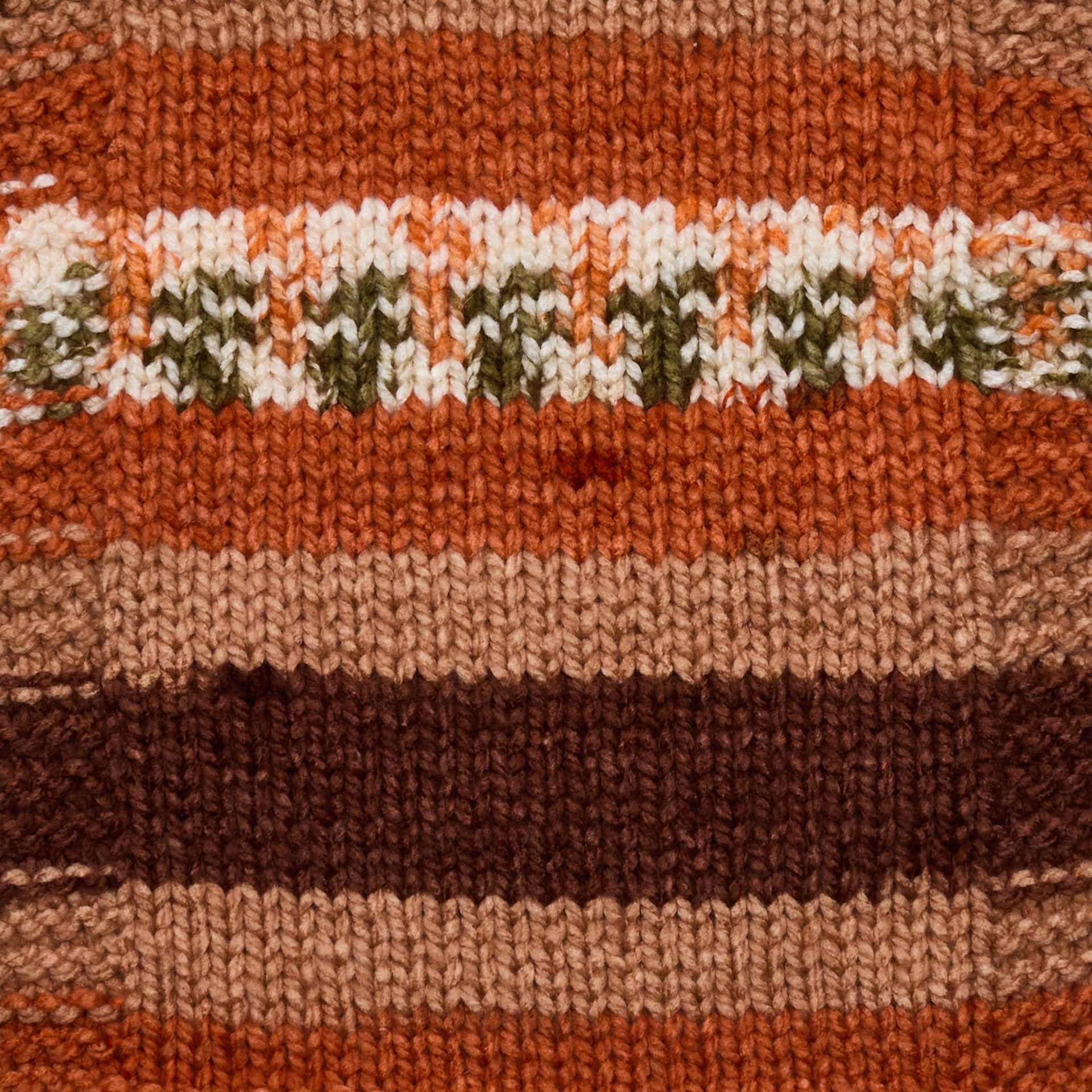 Premier Yarn Bloom Chunky Yarn - Cattail, 109 yds showing knitted pattern example
