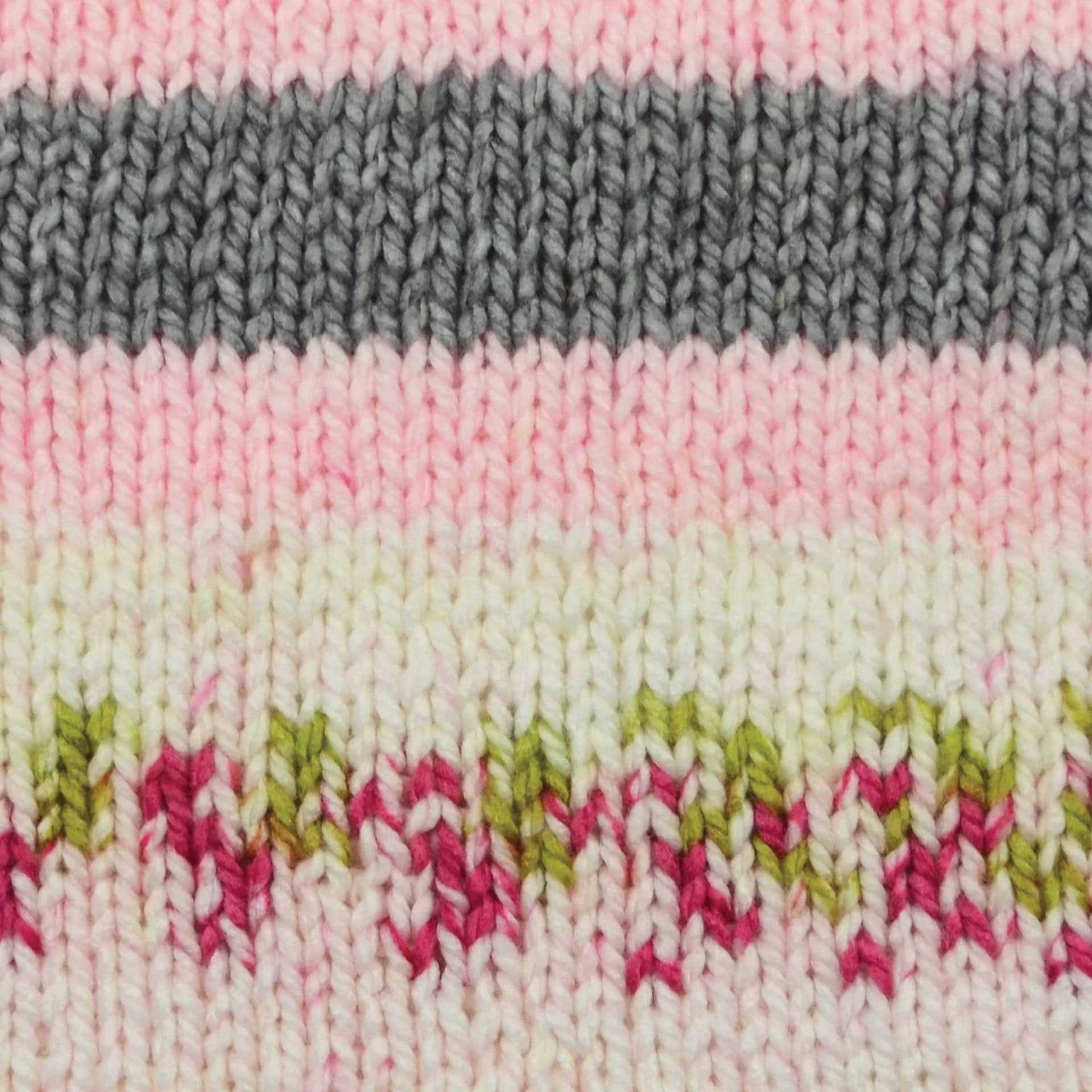 Premier Yarn Bloom Chunky Yarn - Dahlia, knitted sample