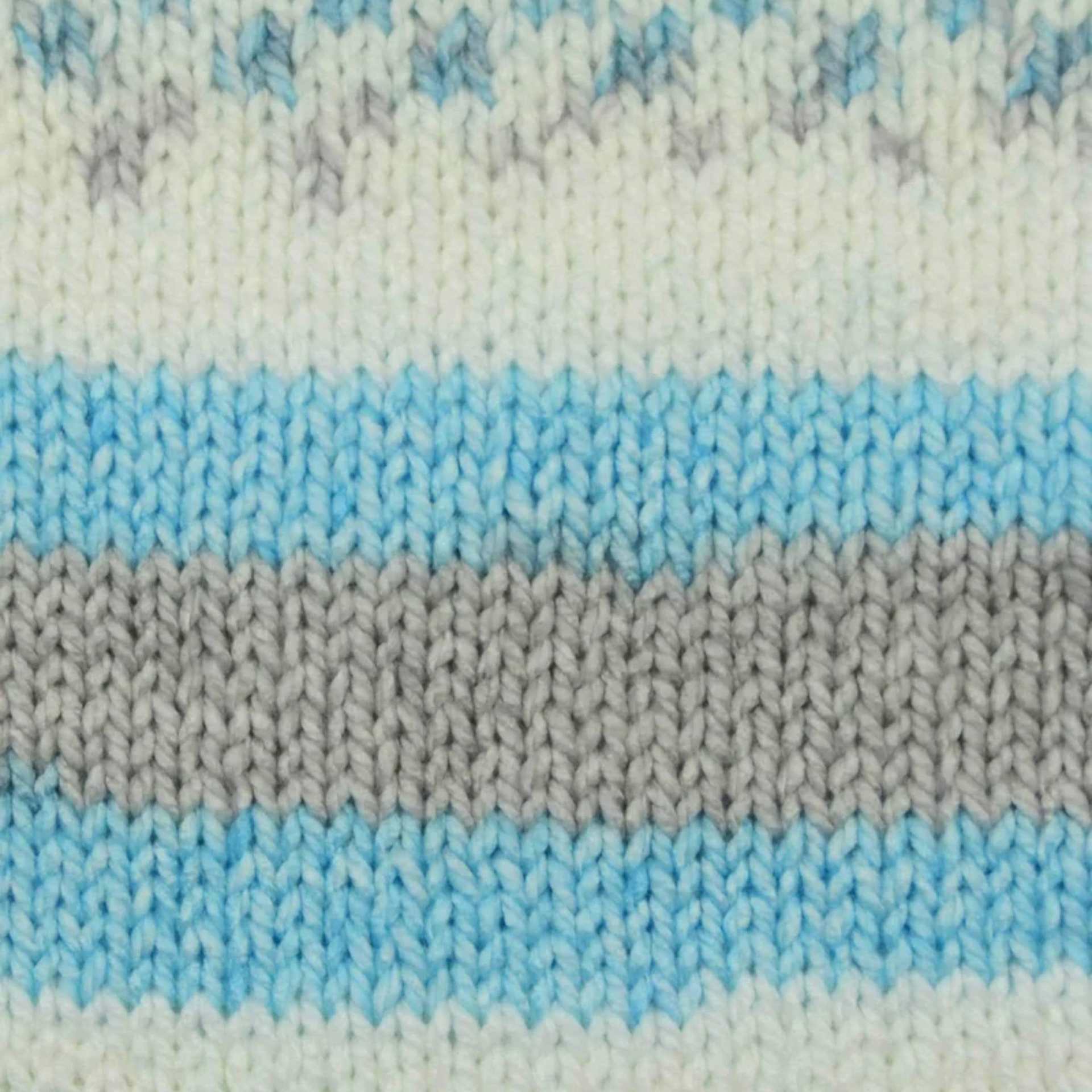 Premier Yarn Bloom Chunky Yarn - Bluebell, knitted sample