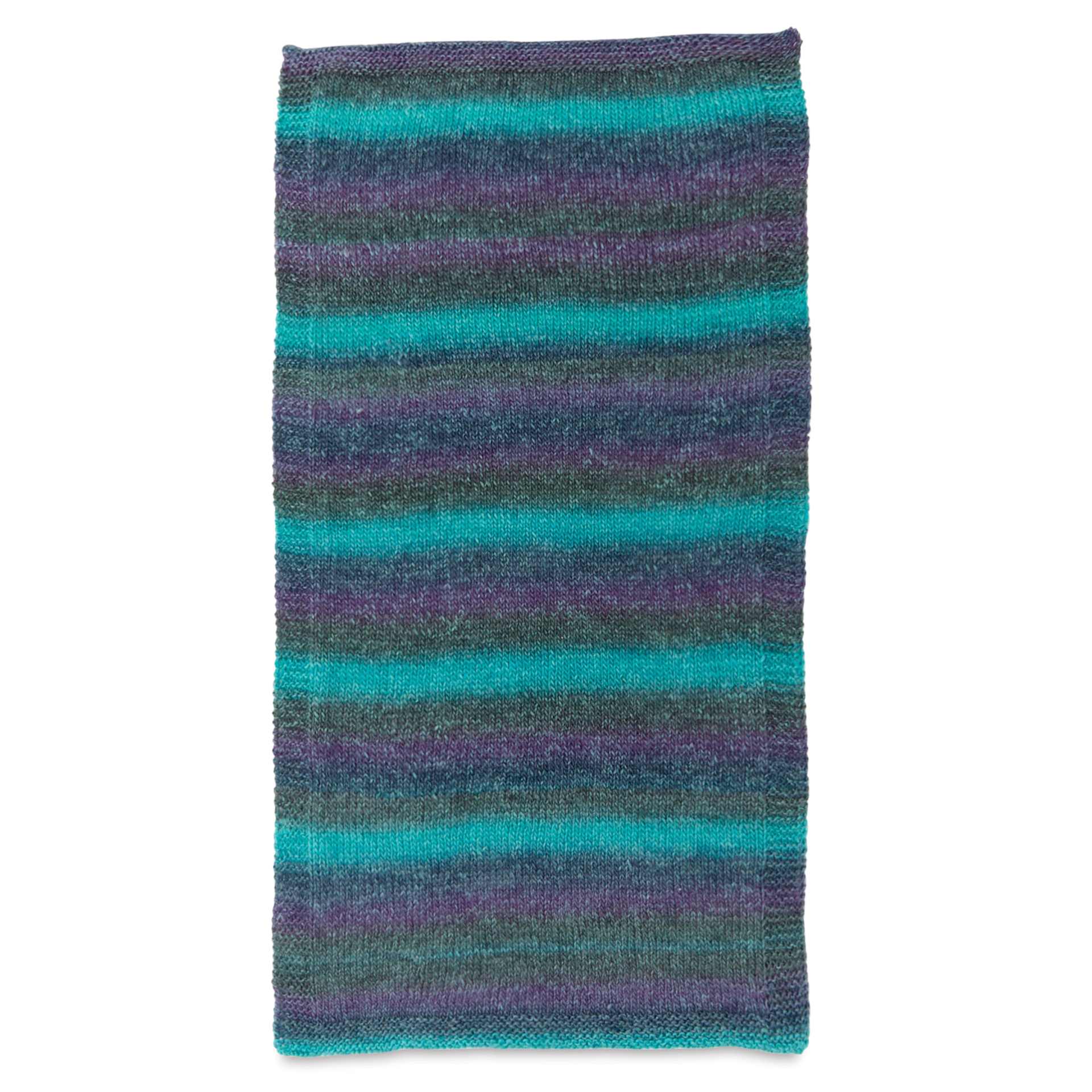 Universal Yarn Colorburst Yarn - Aurora Borealis, knitted