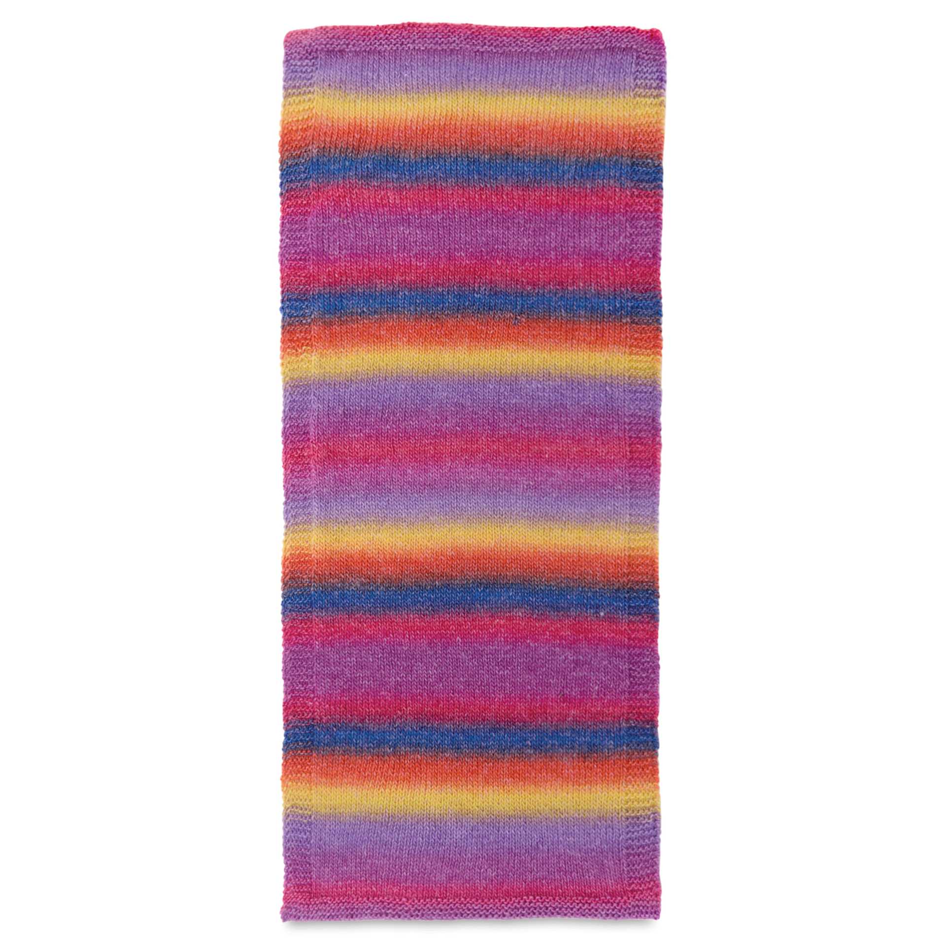 Universal Yarn Colorburst Yarn - Troipcal Sunset, knitted
