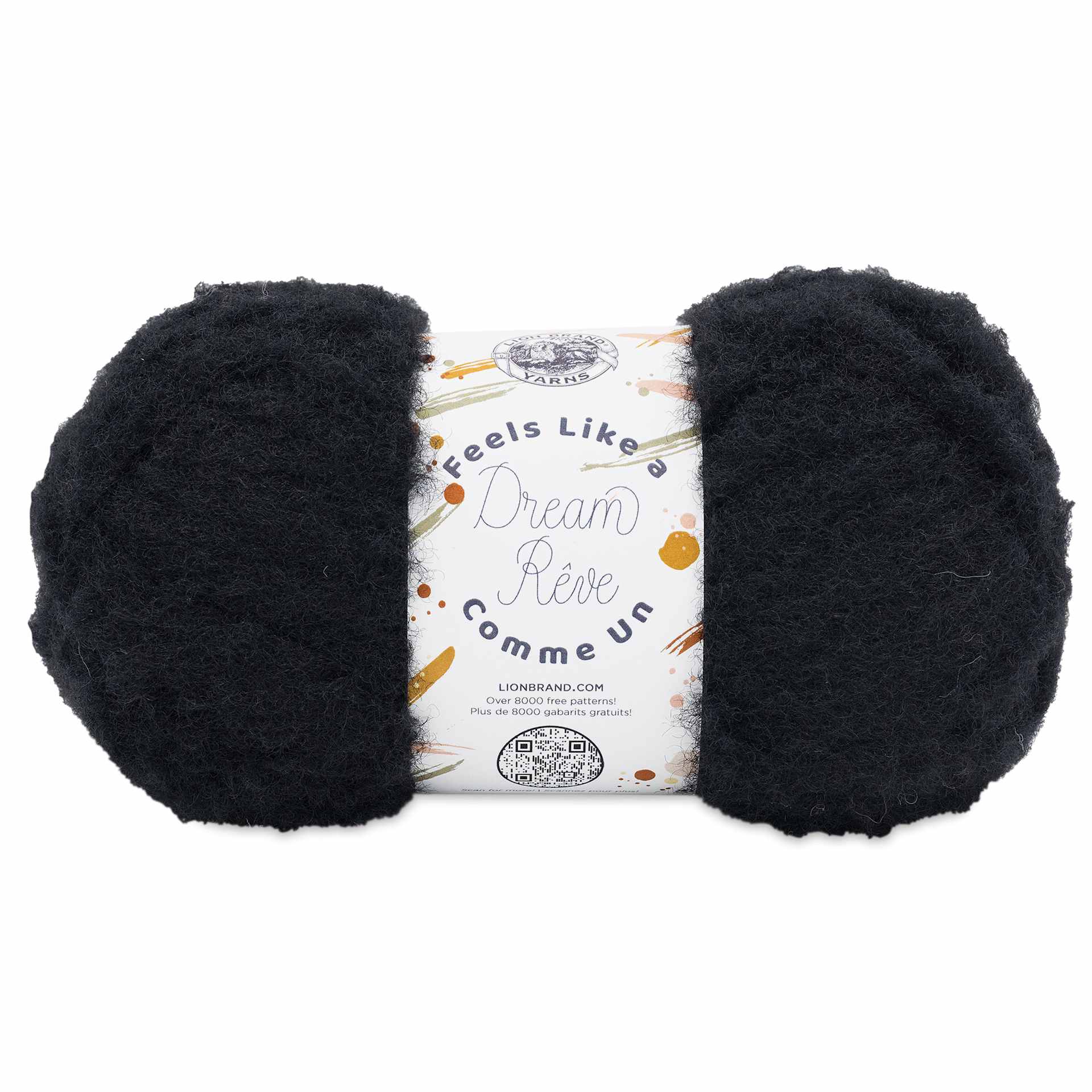 Lion Brand Feels Like A Dream Yarn - Caviar, 207 yds