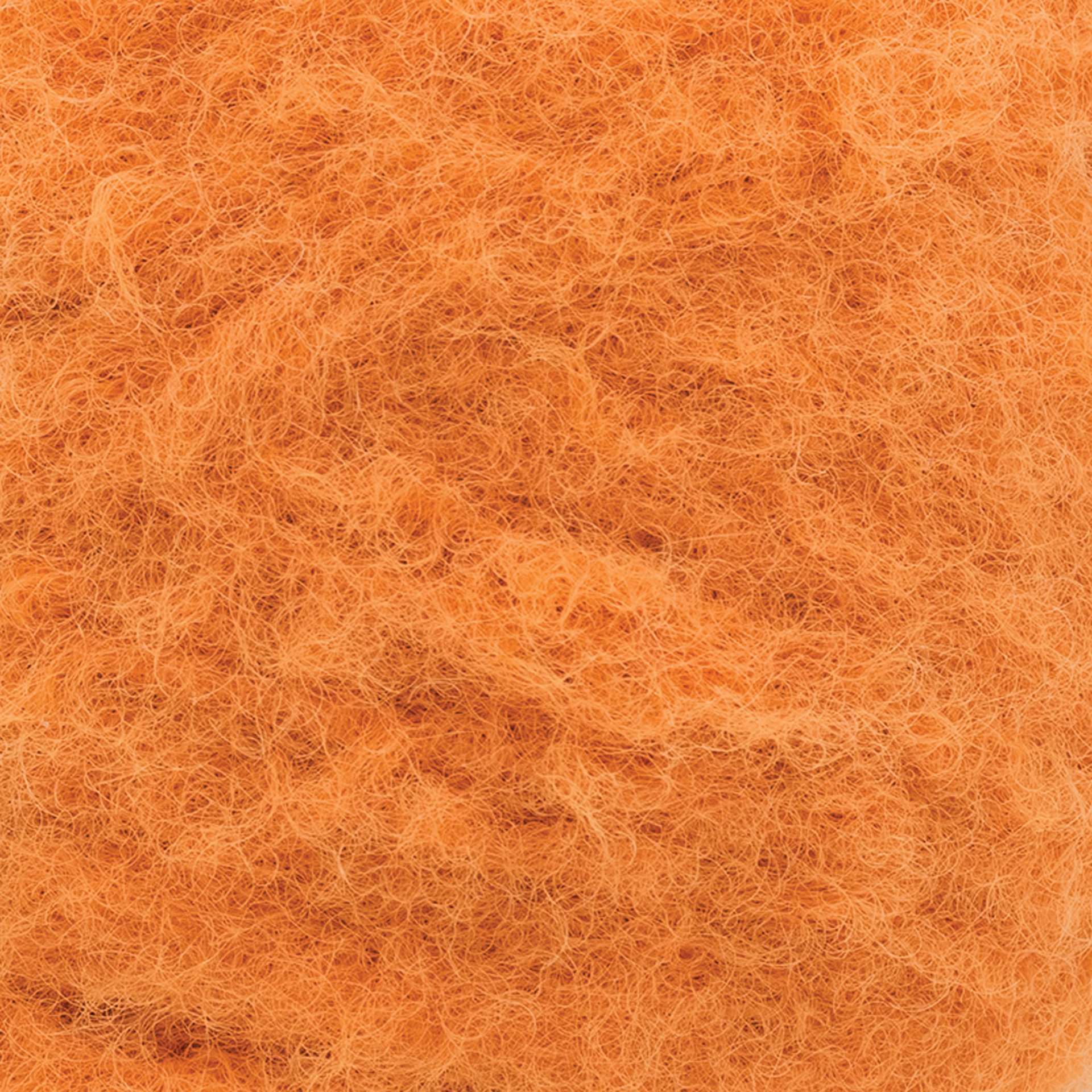 Lion Brand Feels Like A Dream Yarn - Orange Zest, close-up