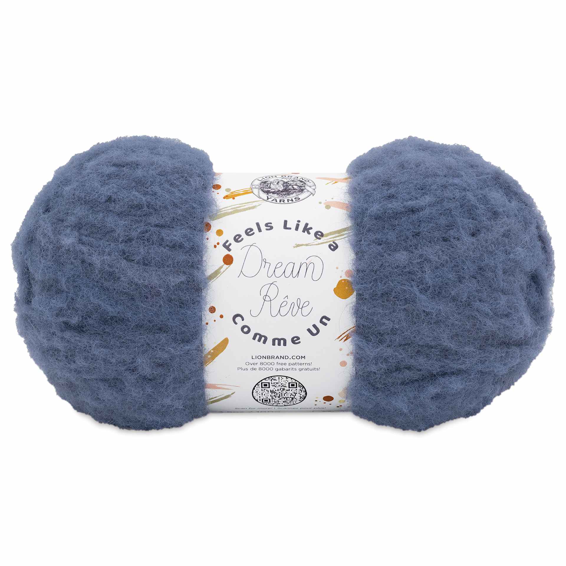 Lion Brand Feels Like A Dream Yarn - Dusty Blue, 207 yds