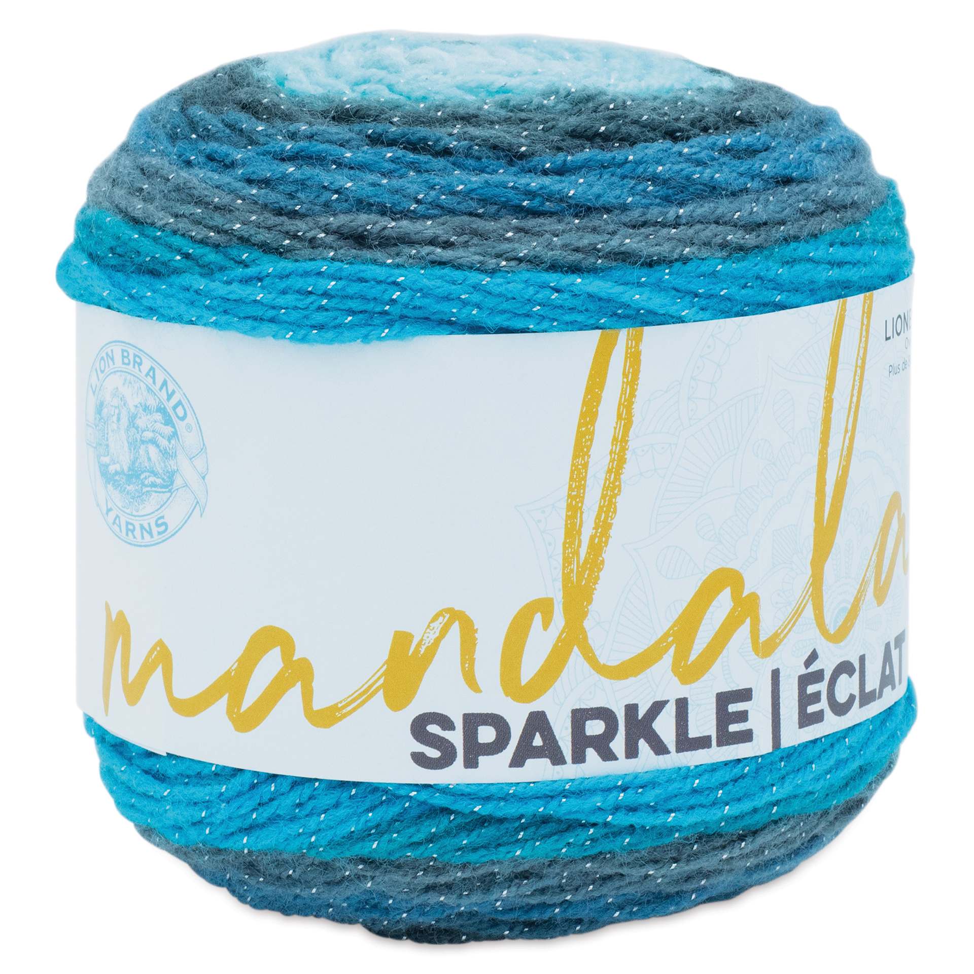 Lion Brand Mandala Sparkle Yarn - Aquarius