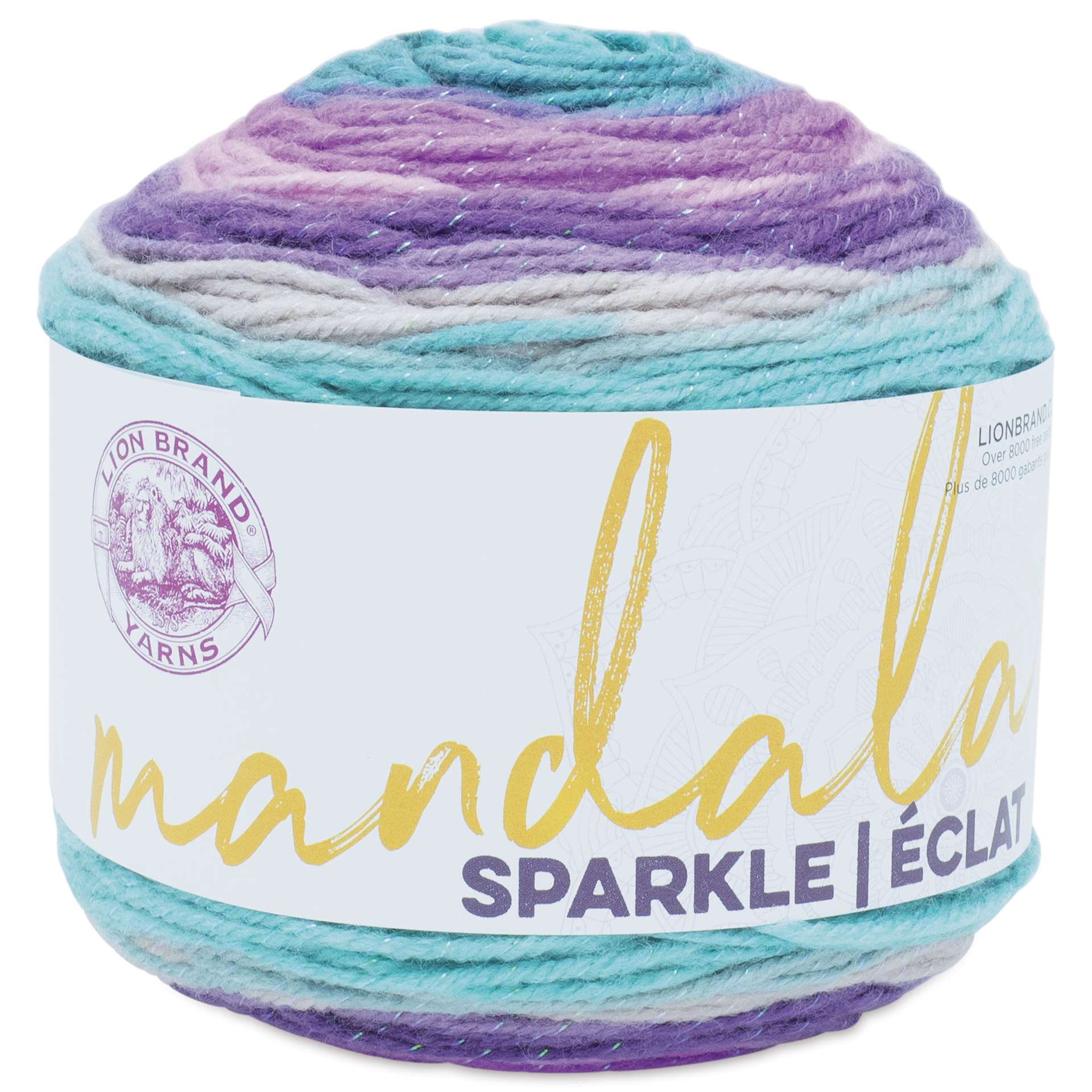 Lion Brand Mandala Sparkle Yarn - Aquila