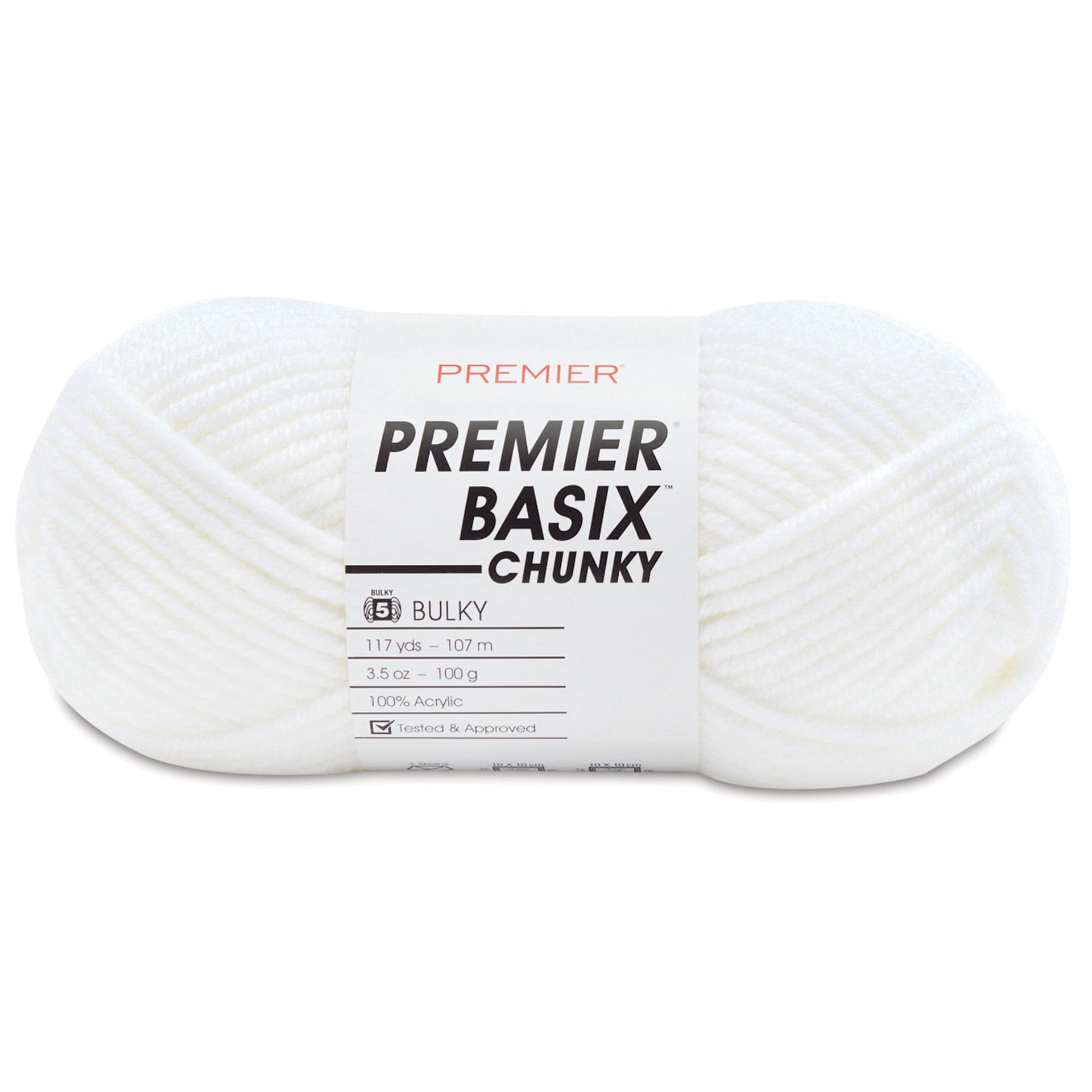 Premier Yarn Basix Chunky Yarn - White