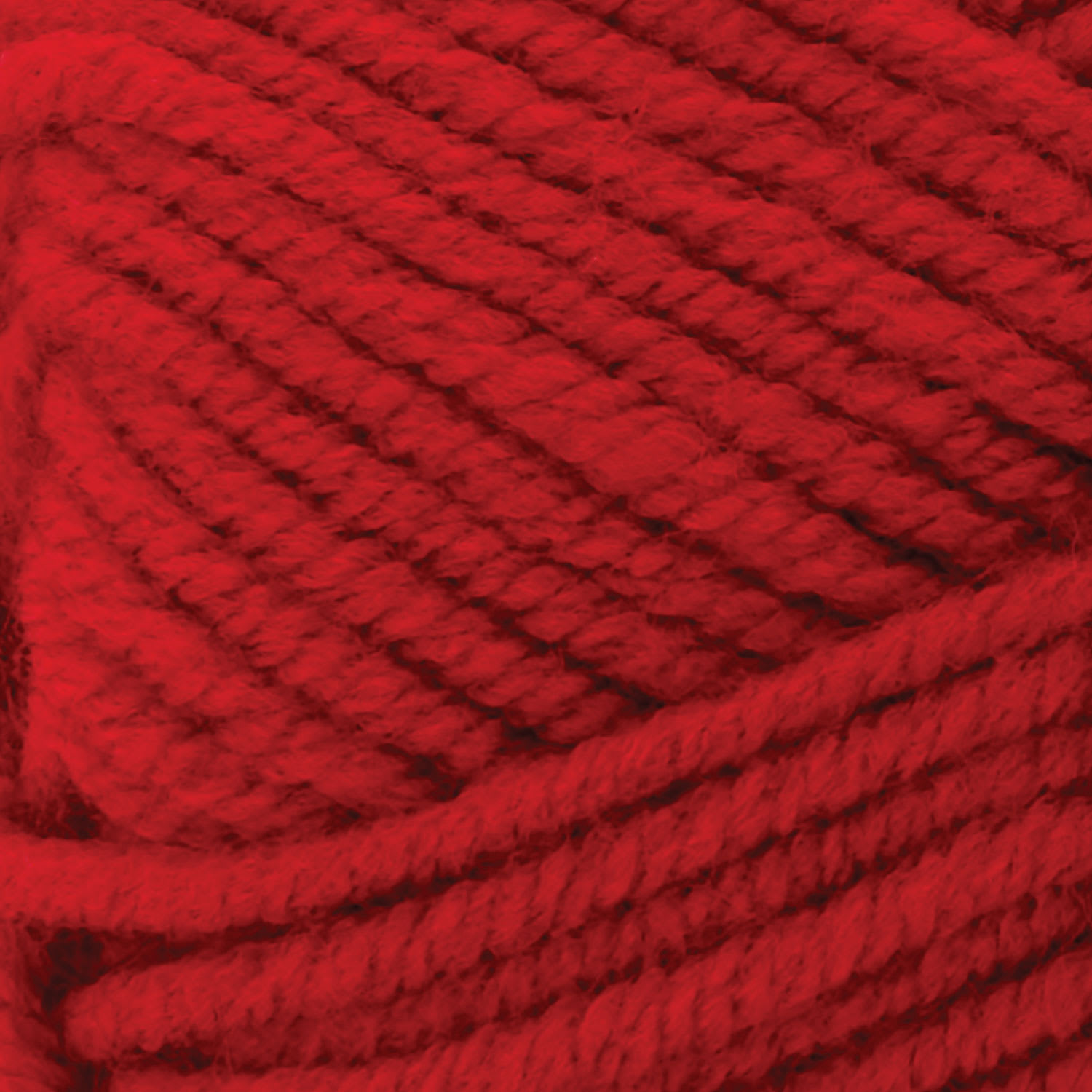 Premier Yarn Basix Chunky Yarn - Deep Red, close-up
