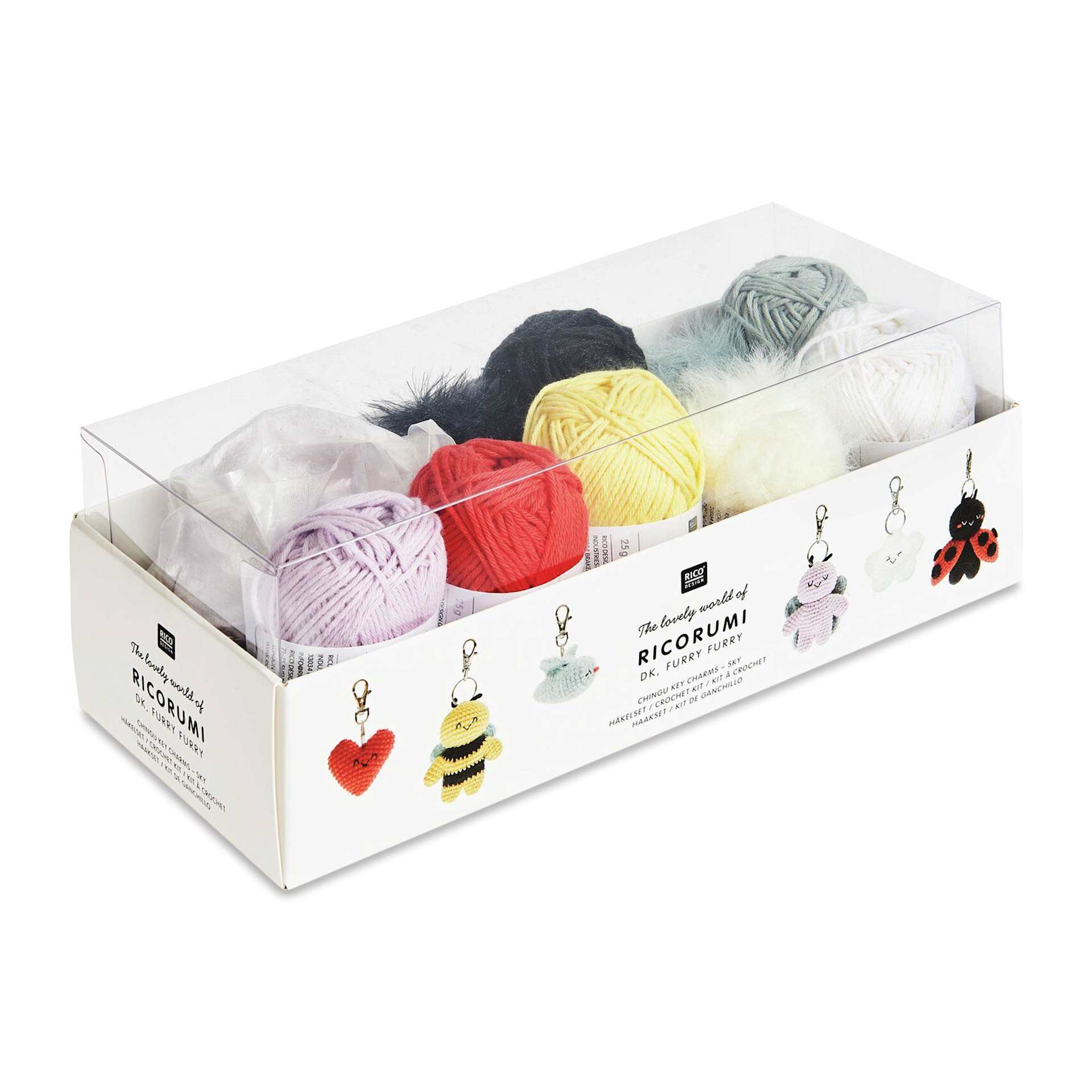 Rico Design Ricorumi Crochet Keyring Kit - Sky packaging