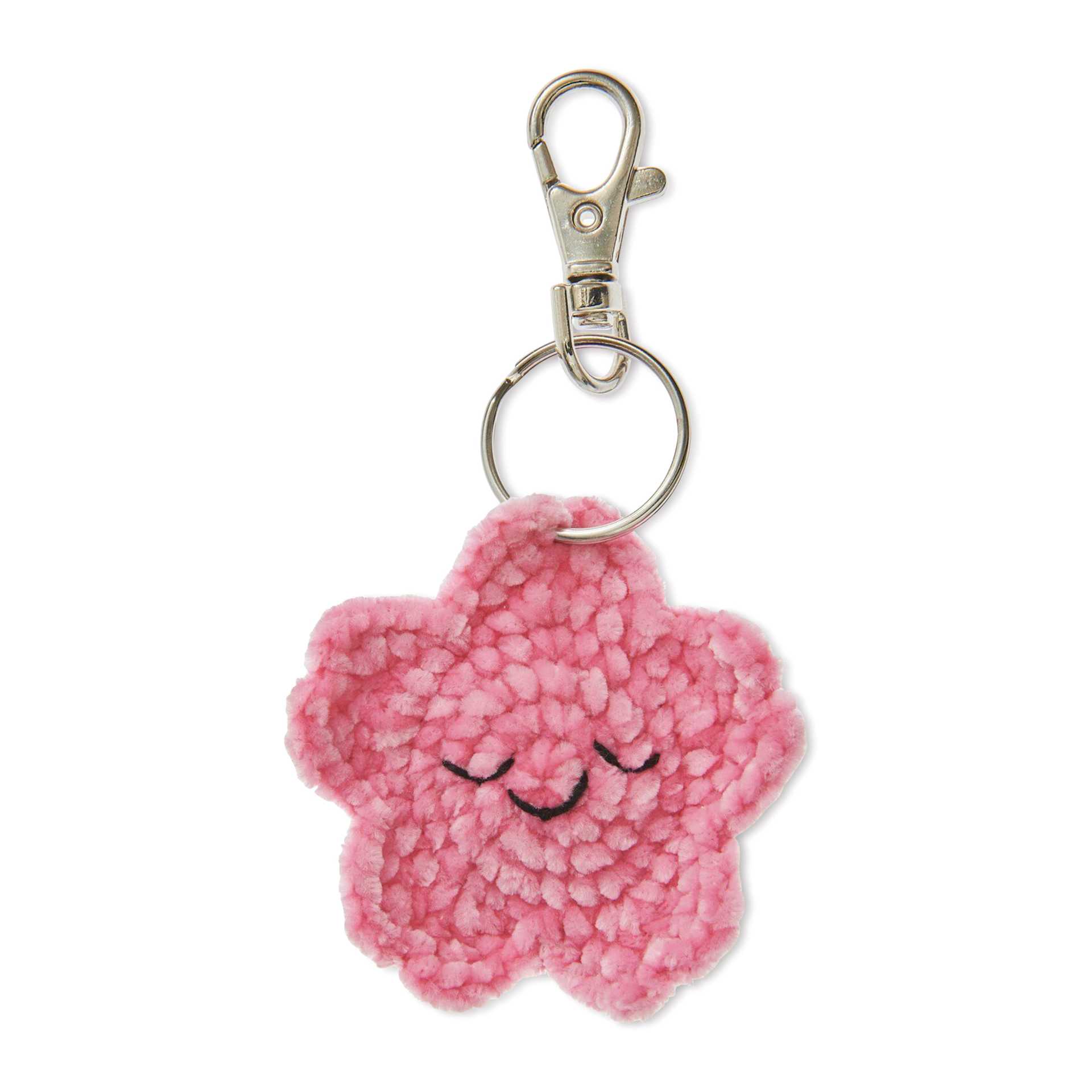 Rico Design Ricorumi Crochet Keyring Kit - Earth completed flower project
