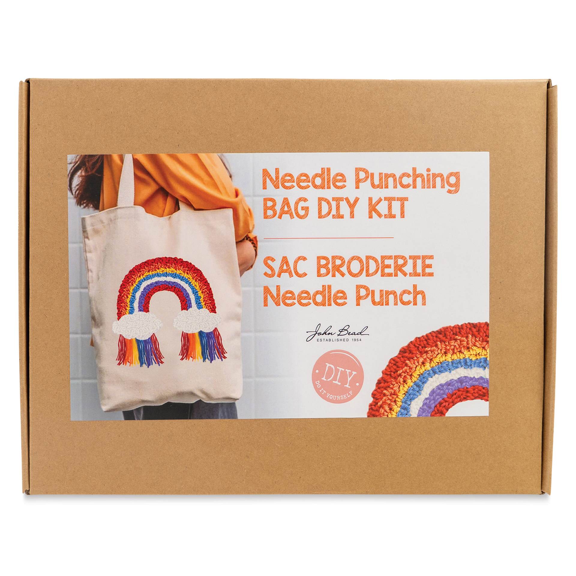 John Bead Needle Punching Tote Bag DIY Kit front of packaging