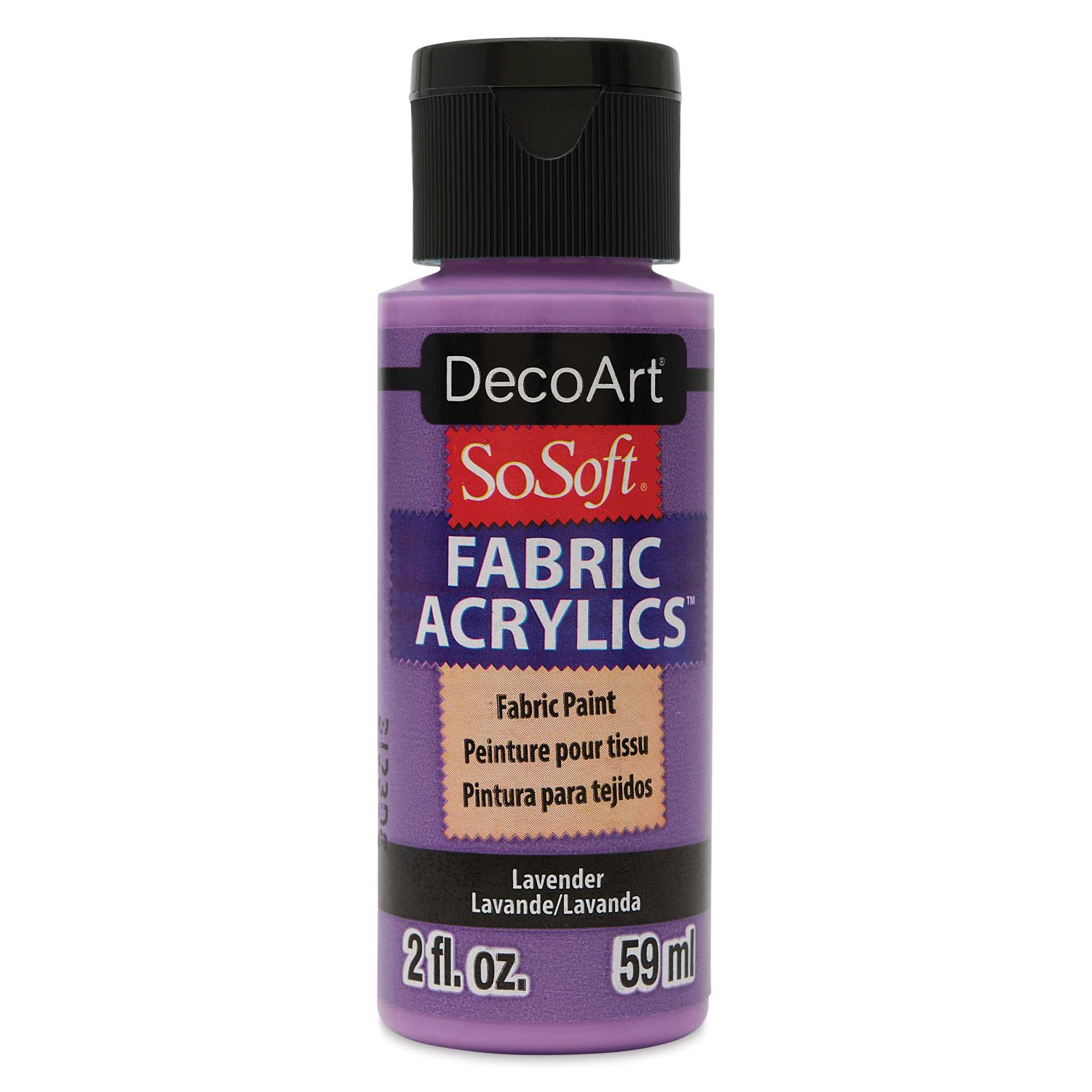 DecoArt SoSoft Fabric Paint - Lavender, 2 oz, Bottle