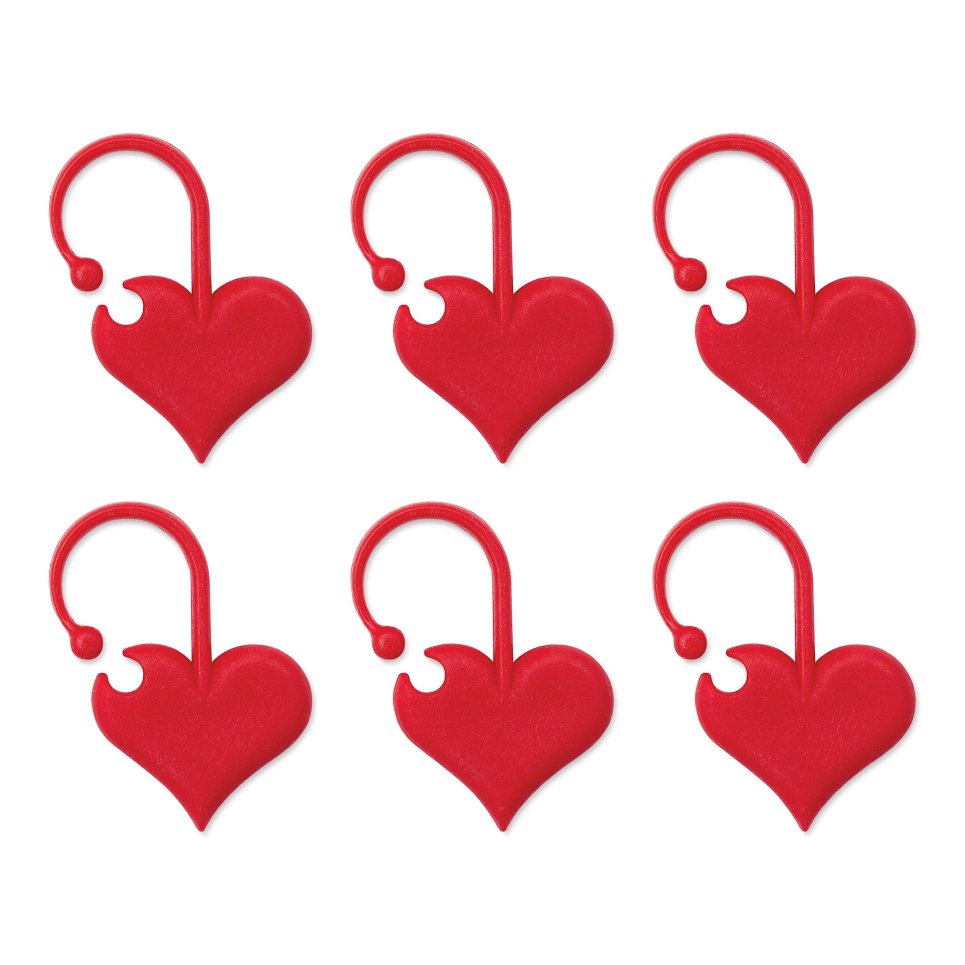 Skacel by Addi iLove Stitch Markers - Pkg of 6, Hearts