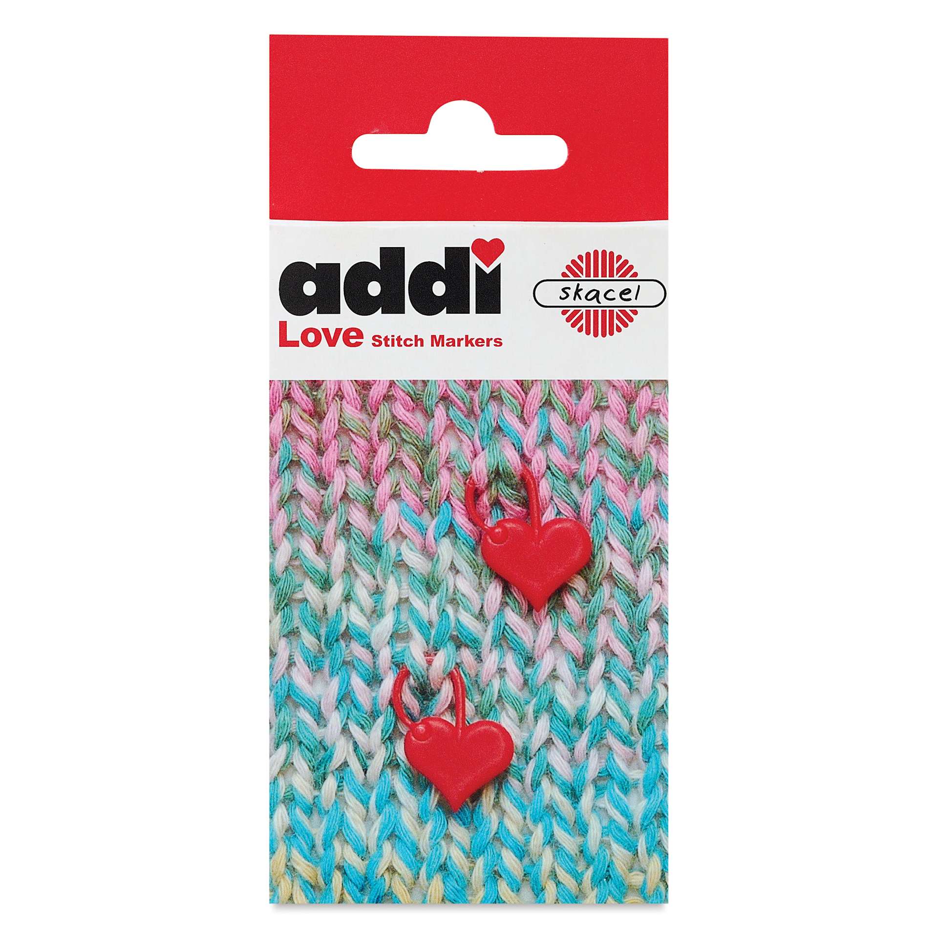 Skacel by Addi iLove Stitch Markers - Pkg of 6, Hearts front of packaging