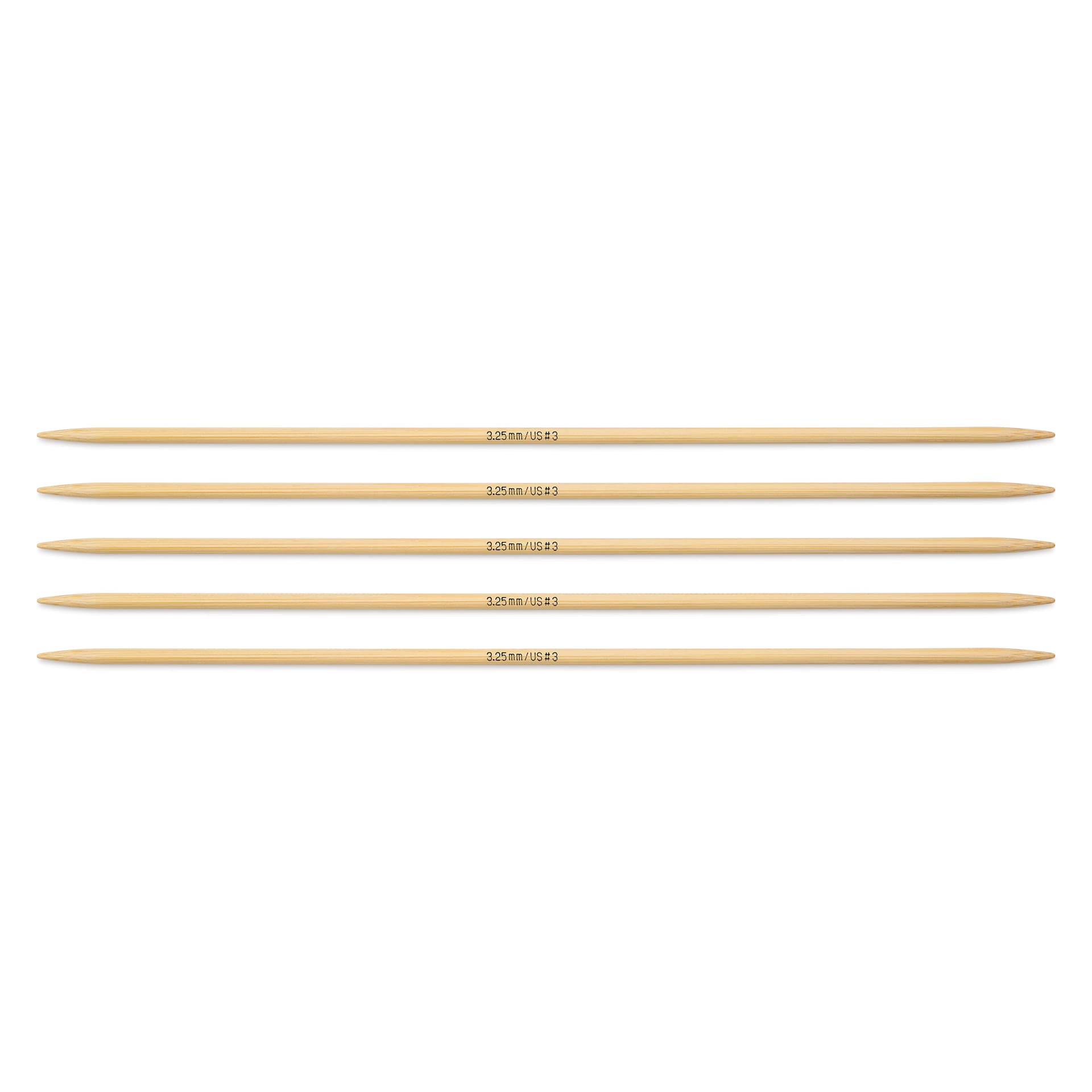 Skacel by Addi Bamboo Double Pointed Knitting Needles - Pkg of 5, US 03, 8"