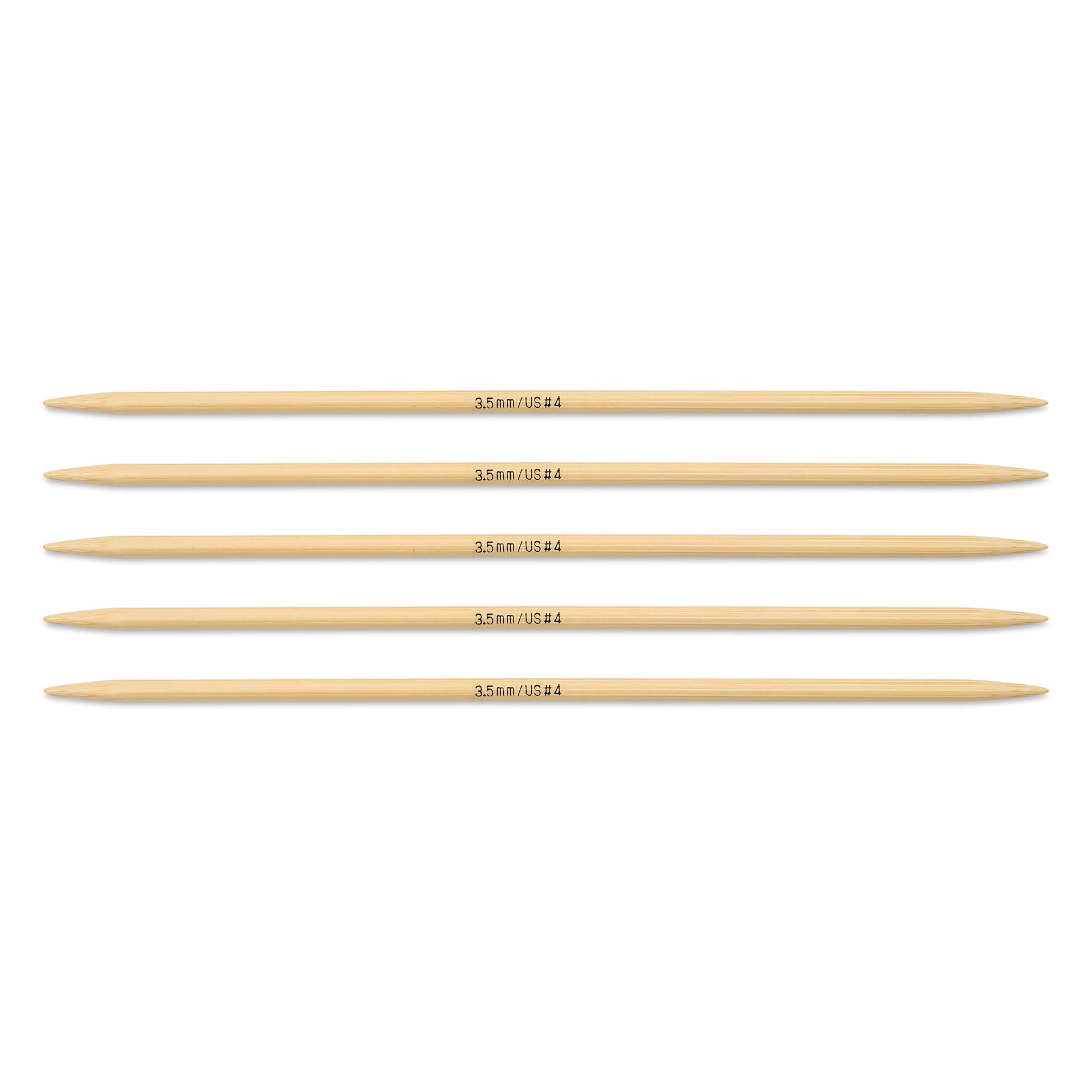 Skacel by Addi Bamboo Double Pointed Knitting Needles - Pkg of 5, US 04, 6"