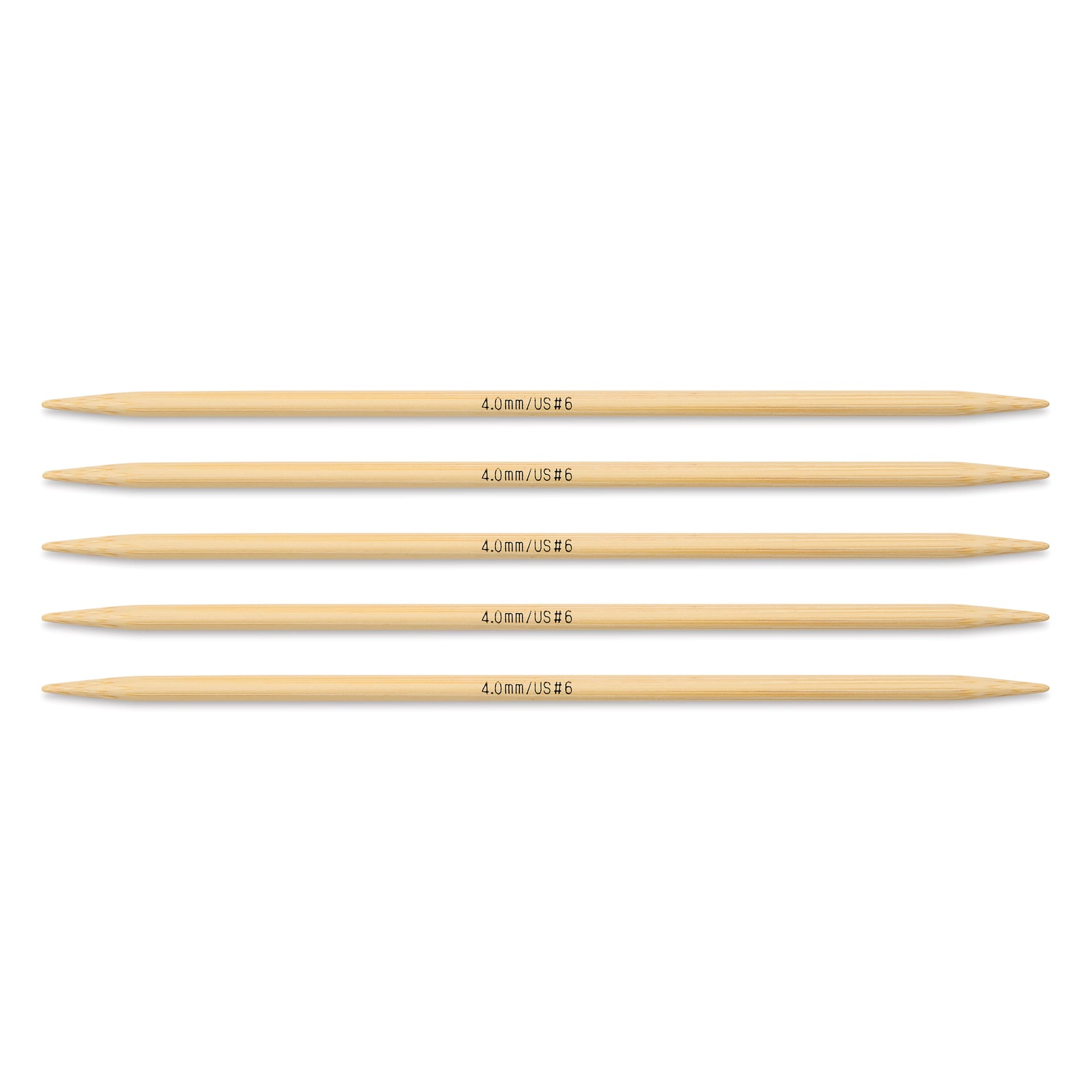 Skacel by Addi Bamboo Double Pointed Knitting Needles - Pkg of 5, US 06, 6"