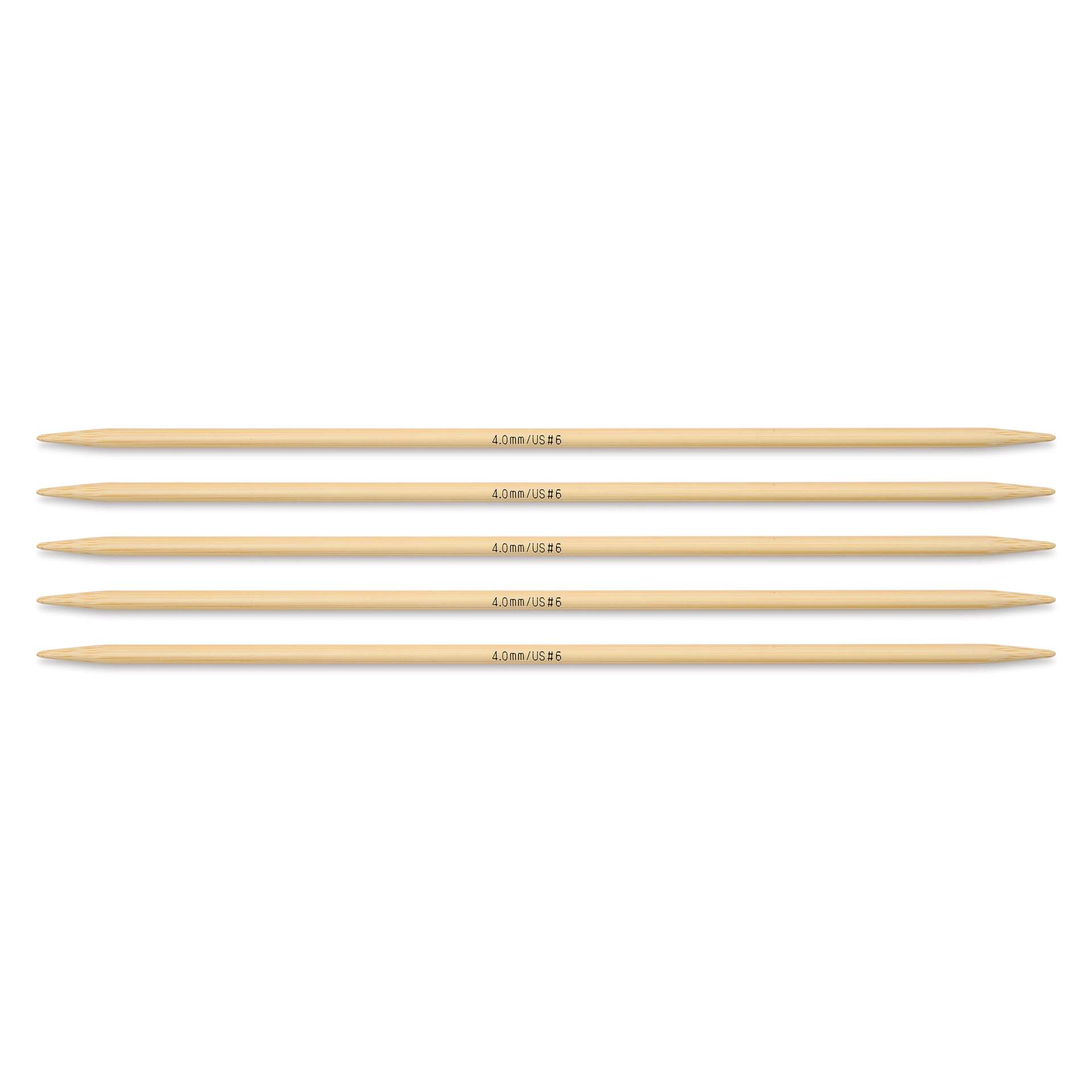 Skacel by Addi Bamboo Double Pointed Knitting Needles - Pkg of 5, US 06, 8"