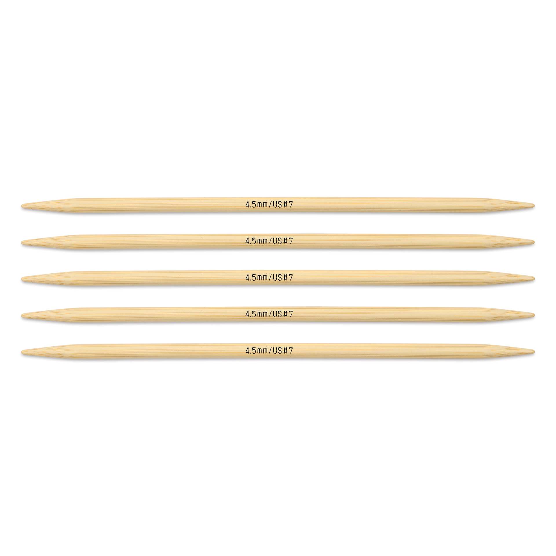 Skacel by Addi Bamboo Double Pointed Knitting Needles - Pkg of 5, US 07, 6"