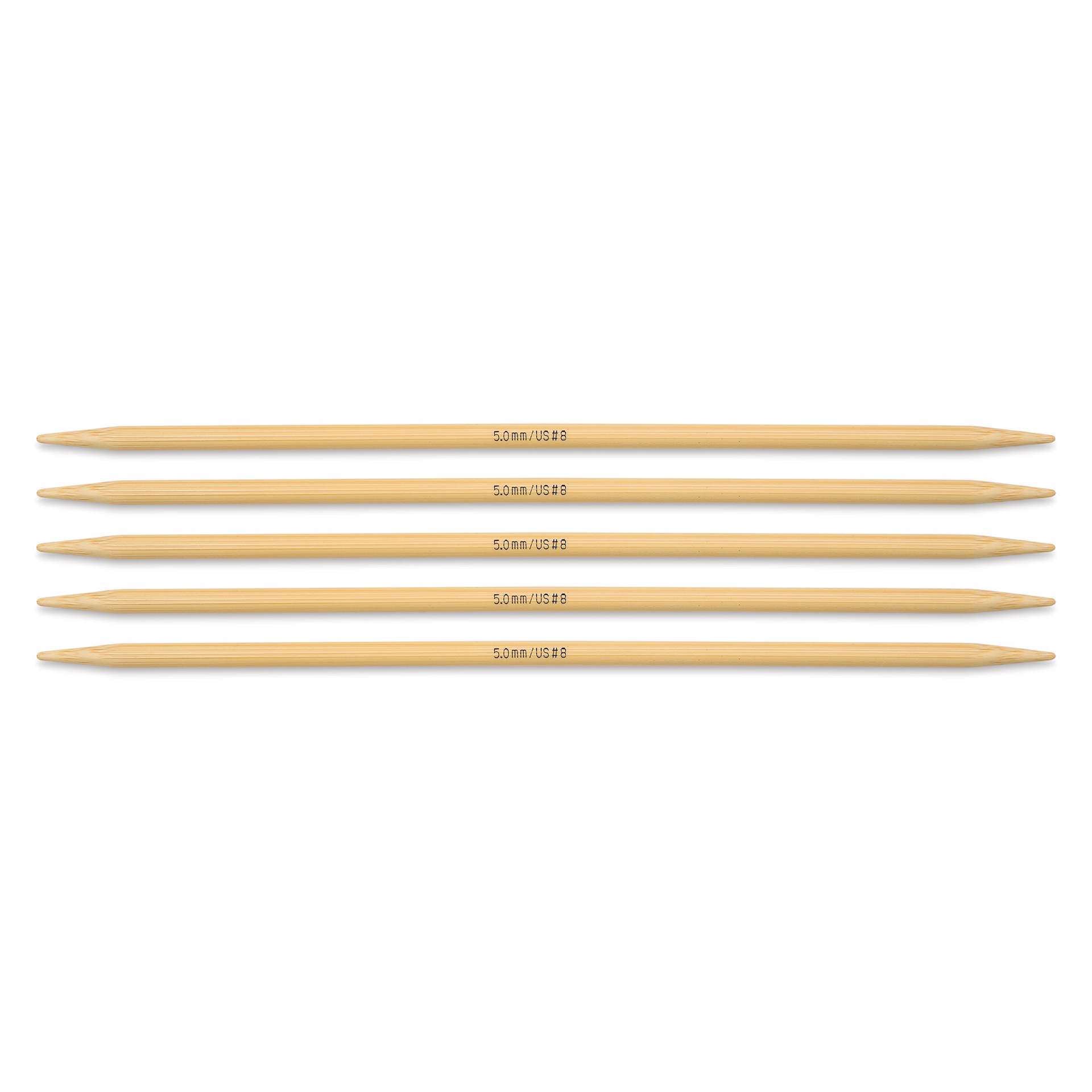 Skacel by Addi Bamboo Double Pointed Knitting Needles - Pkg of 5, US 08, 8"