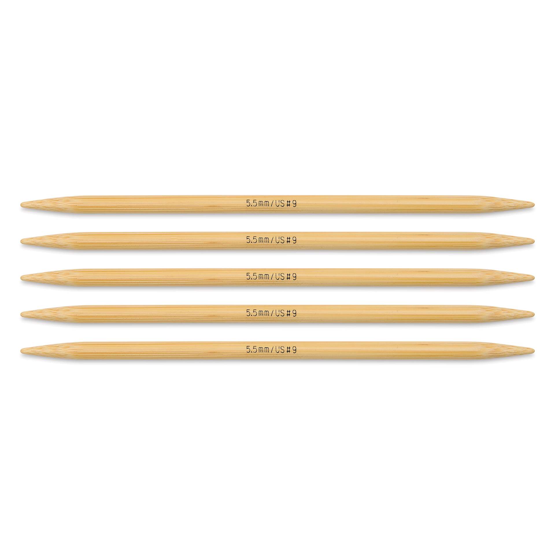 Skacel by Addi Bamboo Double Pointed Knitting Needles - Pkg of 5, US 09, 6"