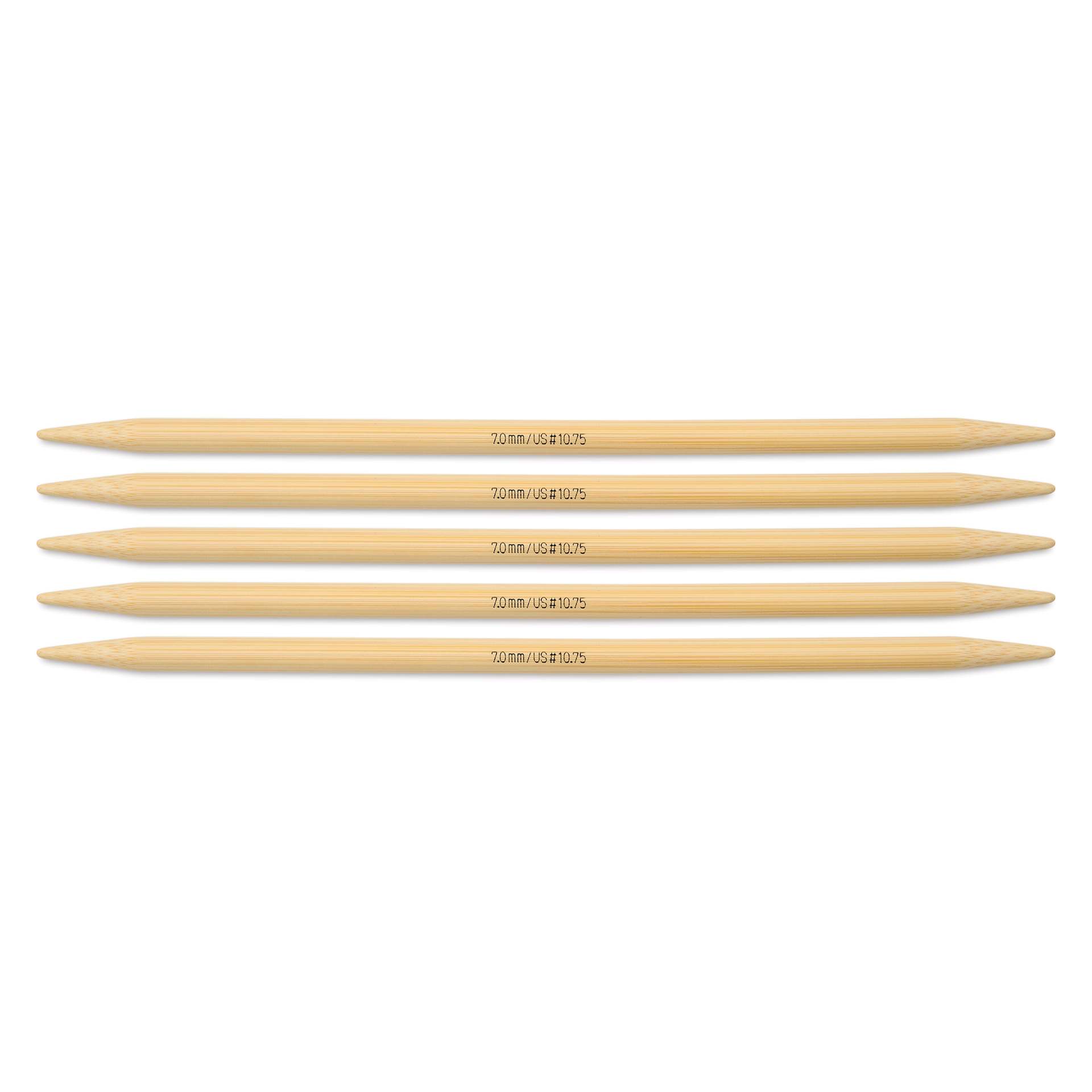 Skacel by Addi Bamboo Double Pointed Knitting Needles - Pkg of 5, US 10.75, 8"