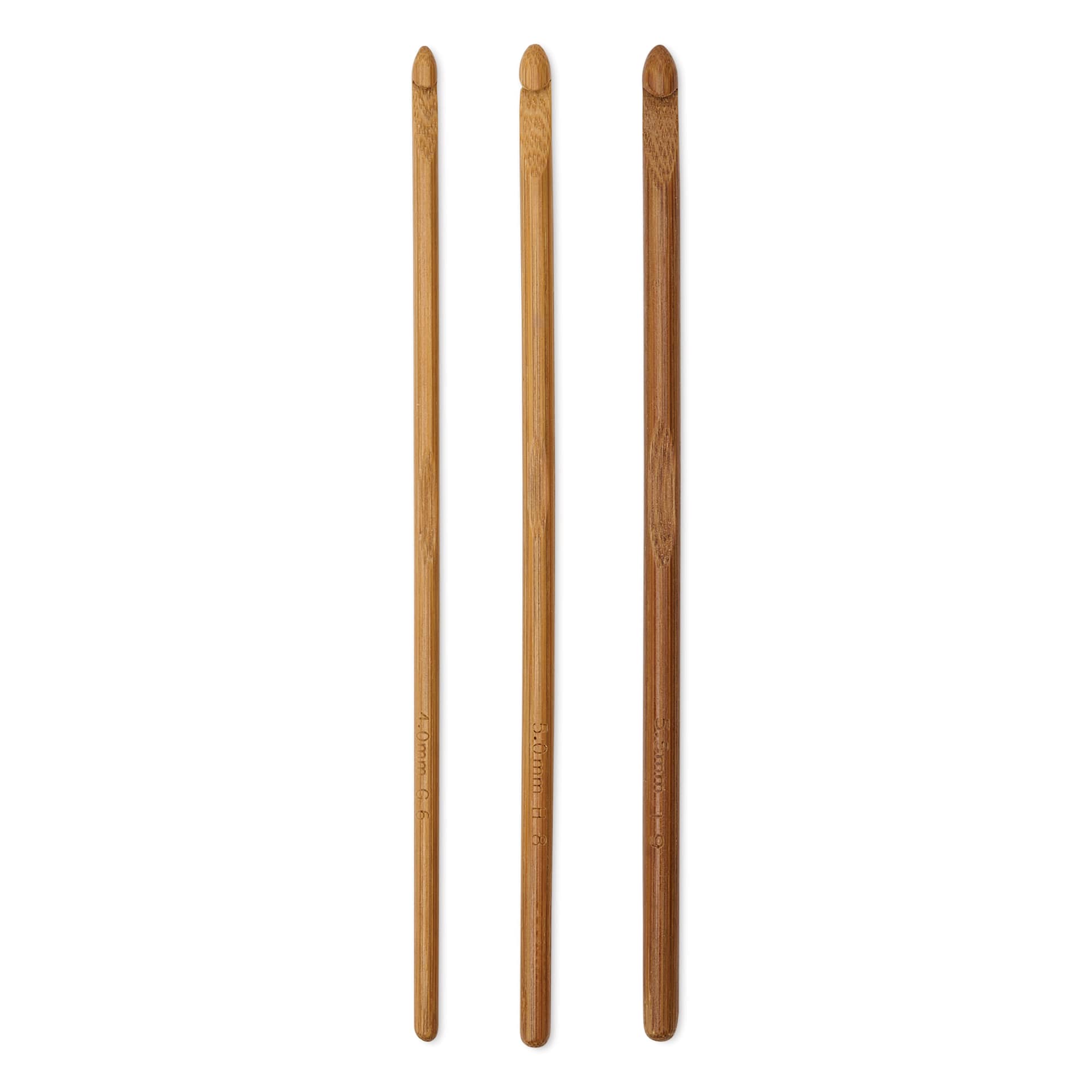 Lion Brand Bamboo Crochet Hook Set - Set of 3, Sizes G, H, I