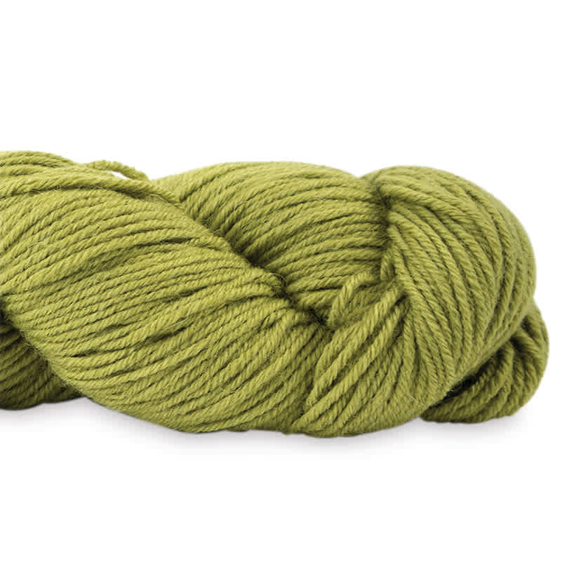 HiKoo Madrona DK Yarn - Antique Olive close up to show texture