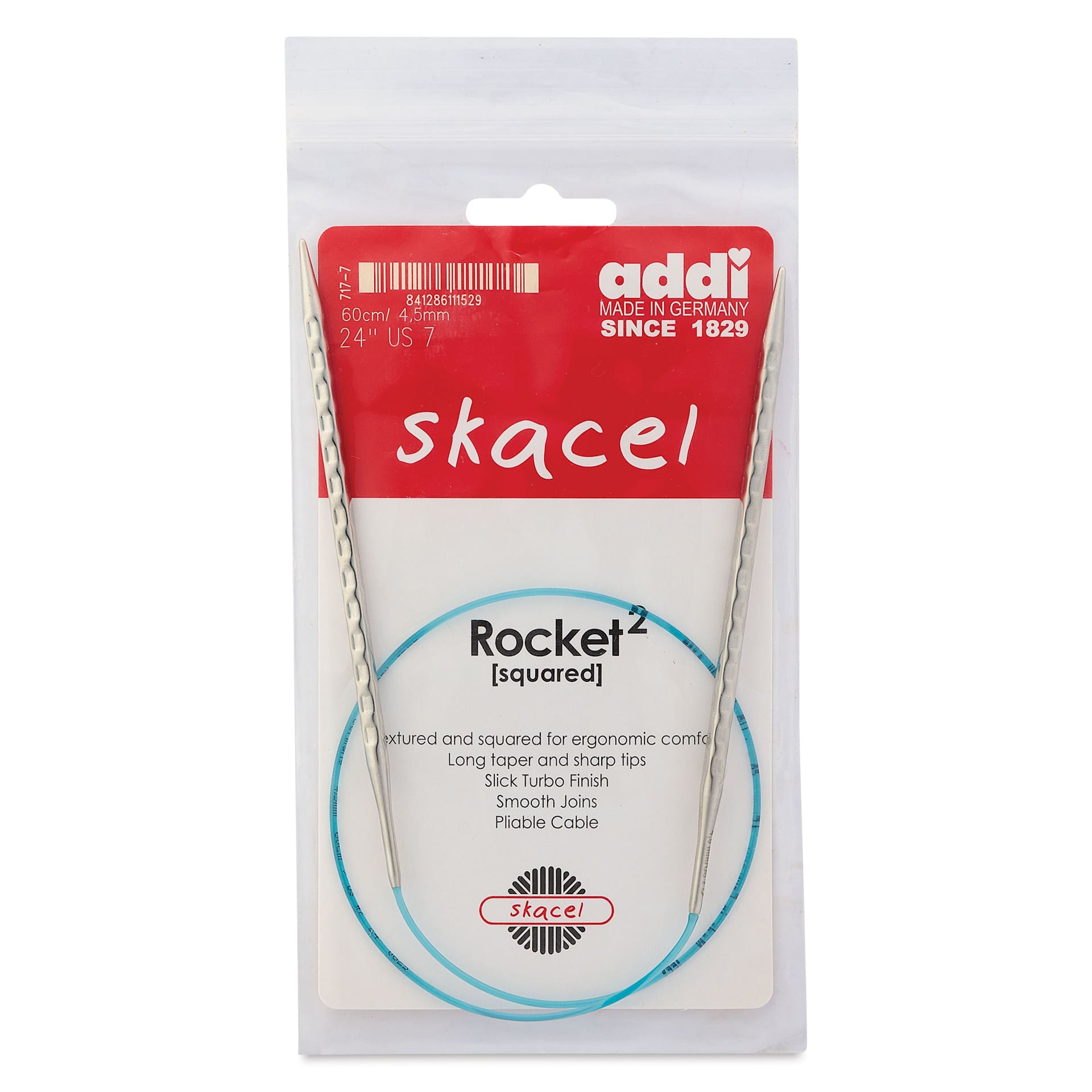 Skacel by Addi Rocket2 Circular Knitting Needles - US 07, 24" front of packaging