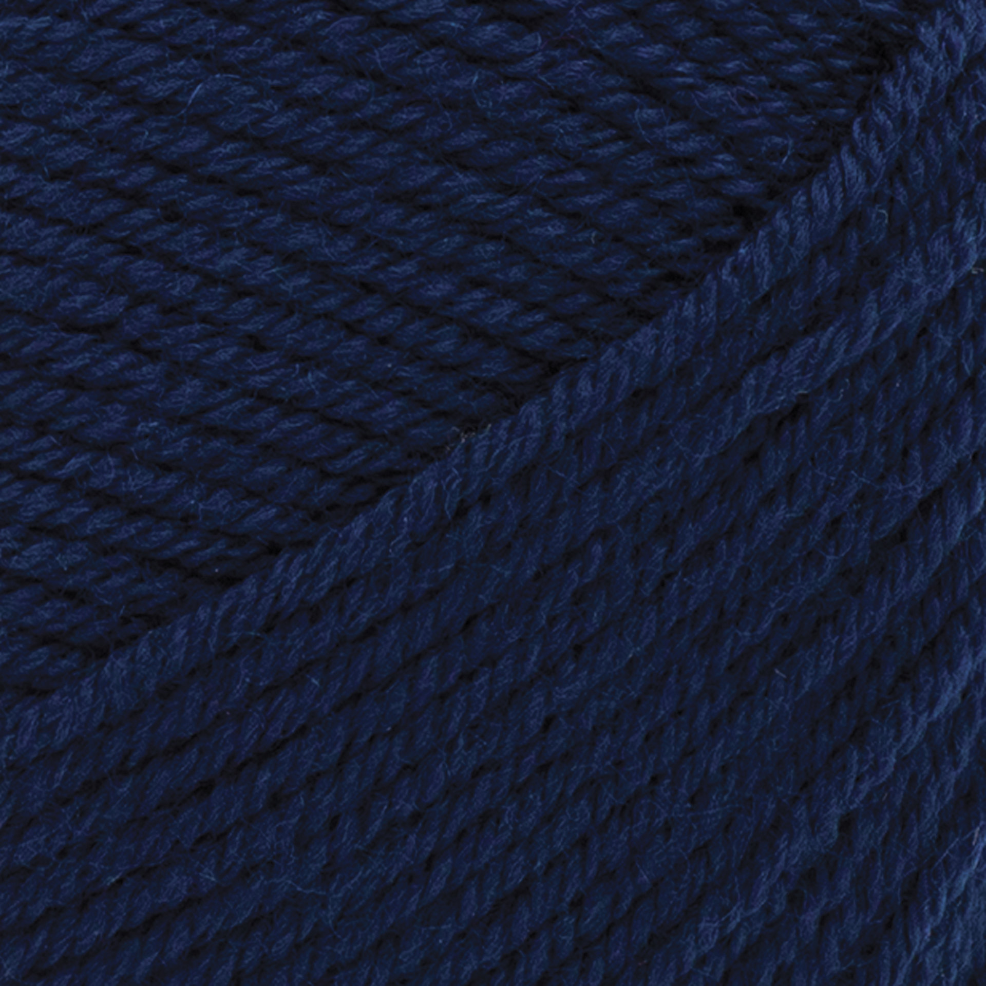 Lion Brand Yarn Collection Superwash Merino Yarn - Midnight Blue close up to show texture