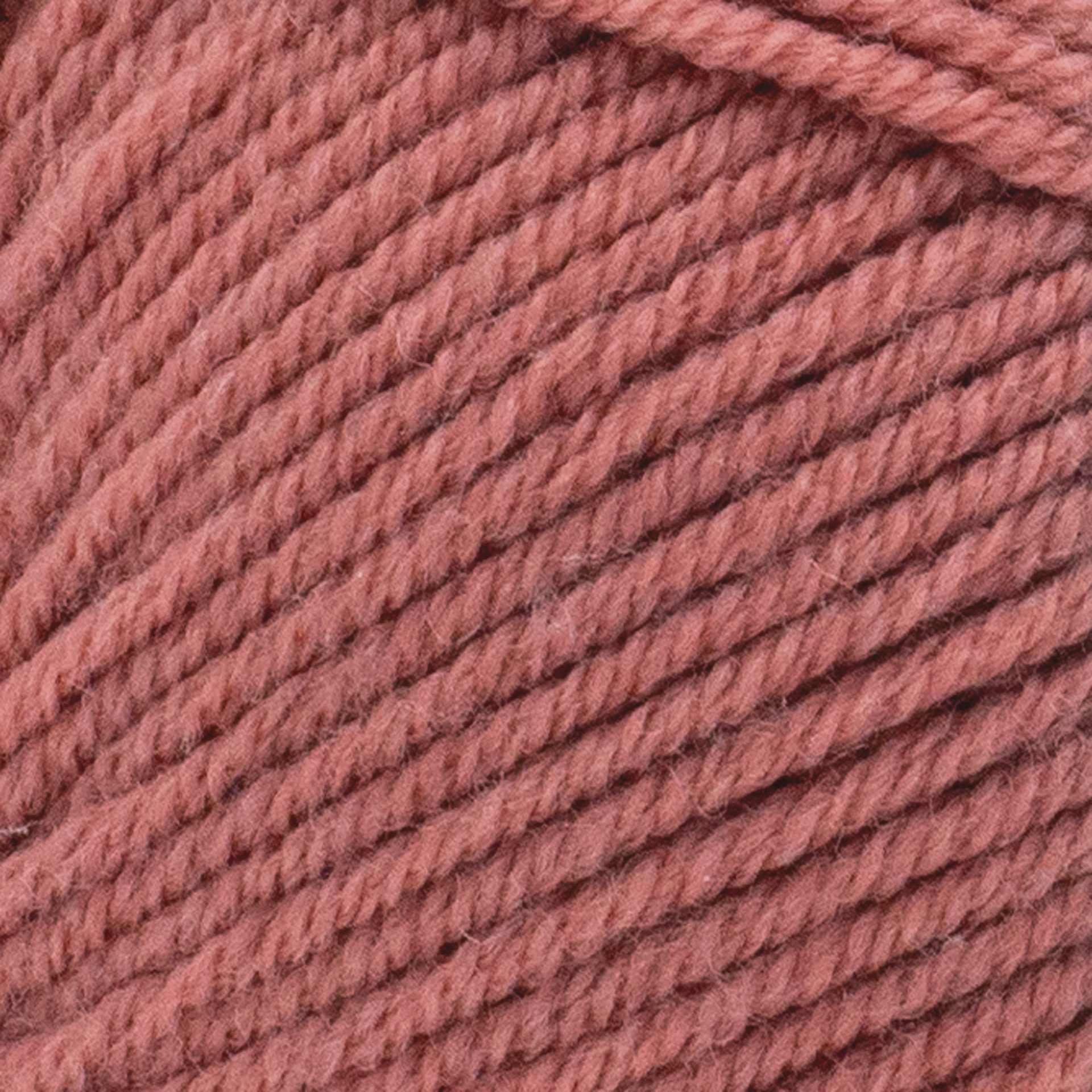 Lion Brand Yarn Collection Superwash Merino Yarn - Terracotta close up to show texture