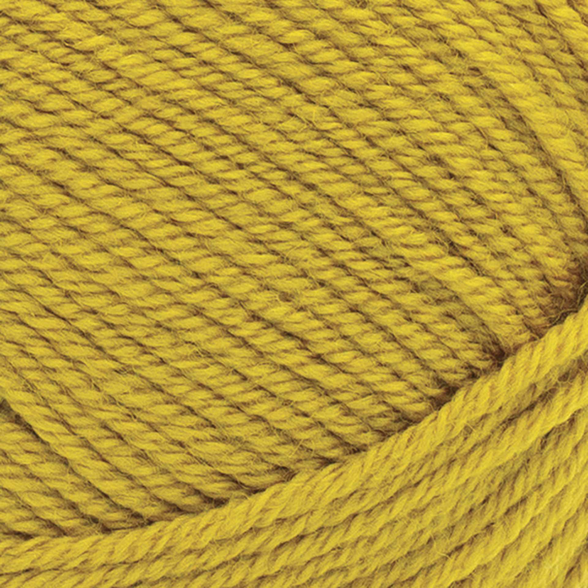 Lion Brand Yarn Collection Superwash Merino Yarn - Mustard Seed close up to show texture
