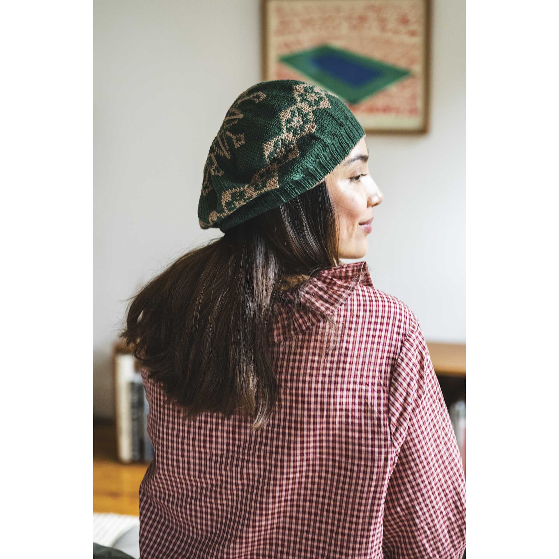 Lion Brand Yarn Collection Superwash Merino Yarn completed hat project