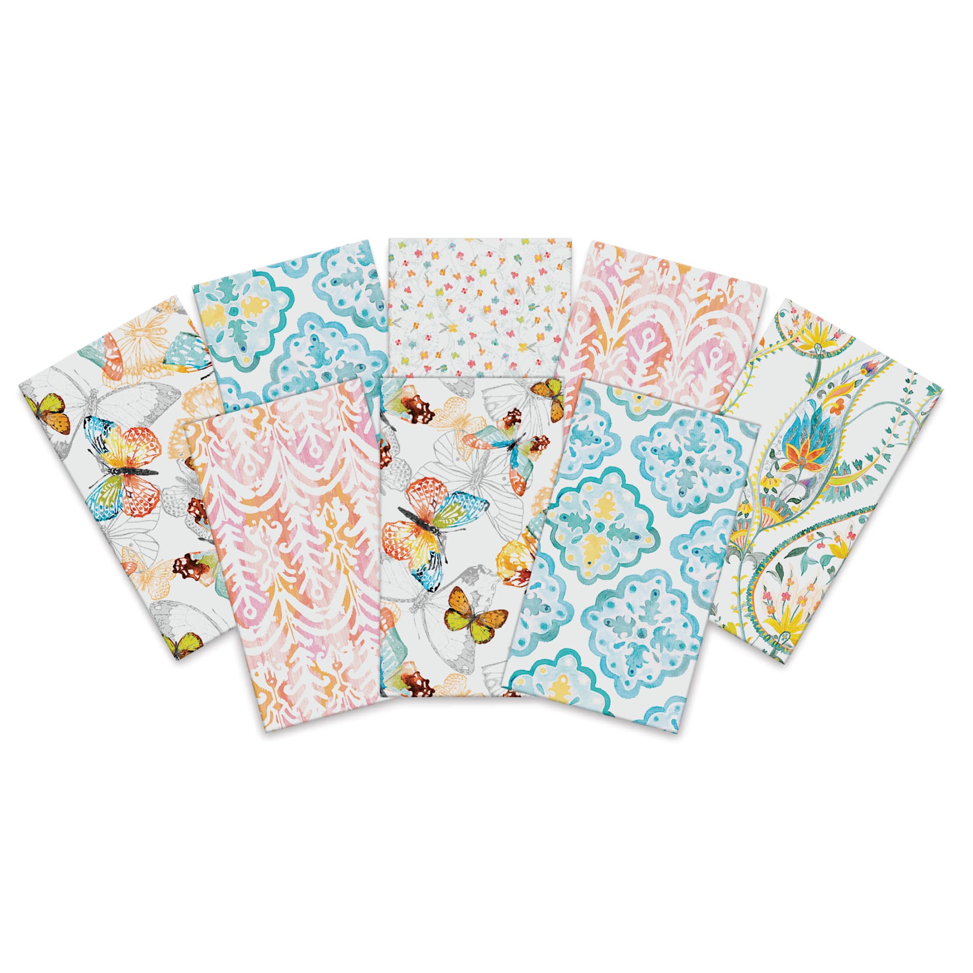 Fabric Palette Fat Eighths - Pkg of 8, 9" x 21" unpackaged