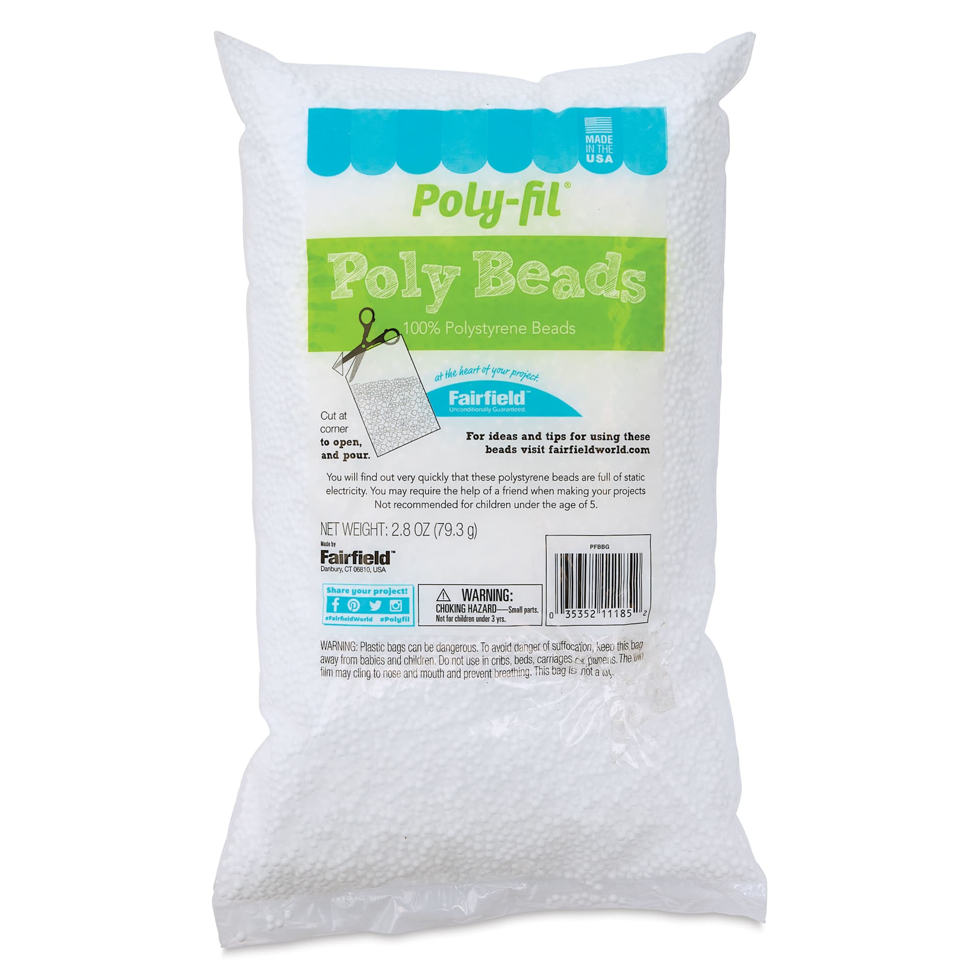 Poly-Fil Poly Beads - 2.8 oz Bag