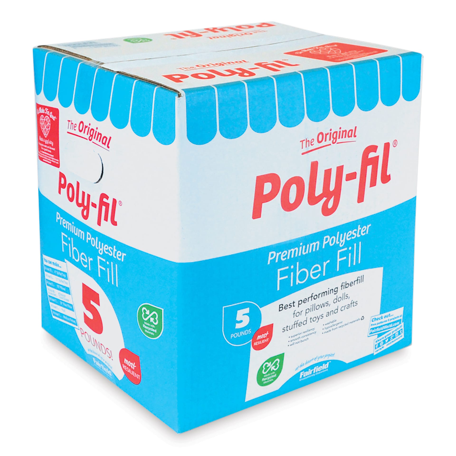 Poly-Fil Premium Fiber Fill - 5 lb Box