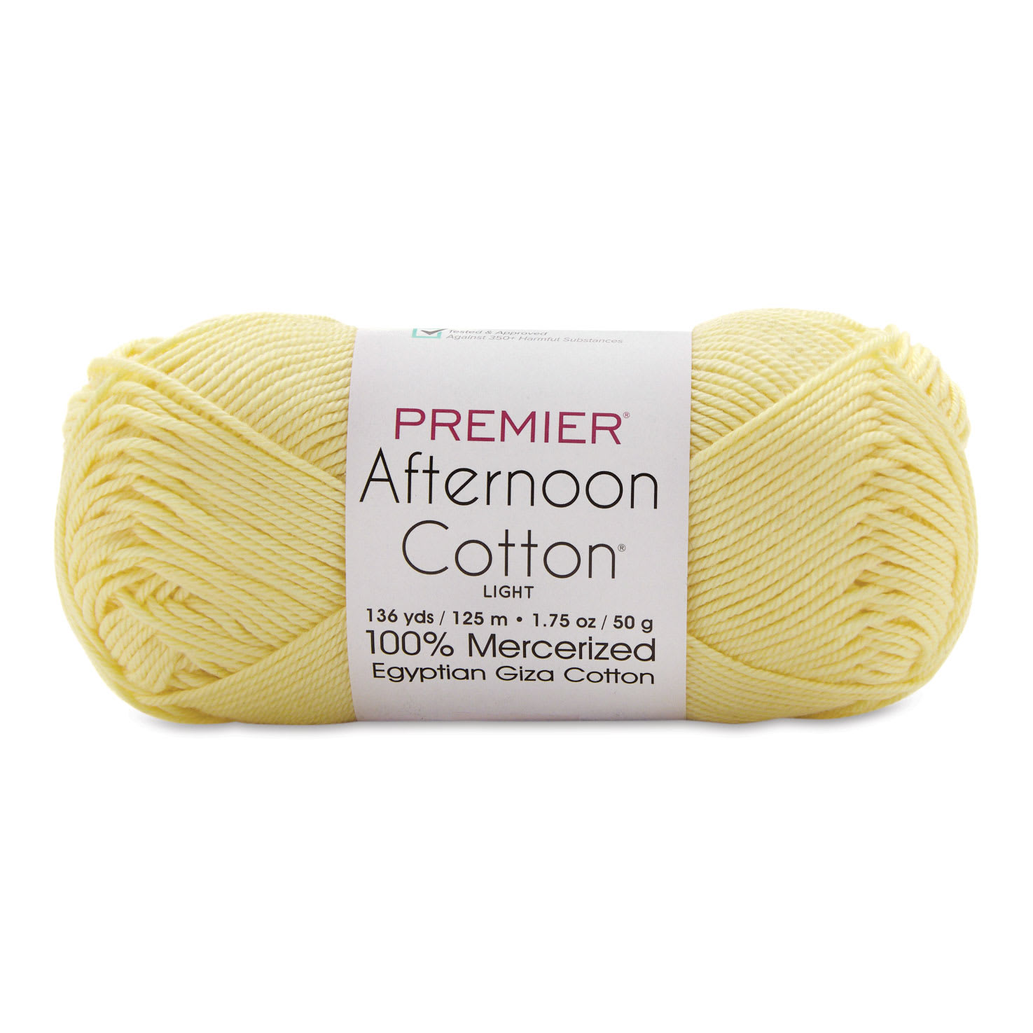 Premier Yarn Afternoon Cotton Yarn - Banana, skein