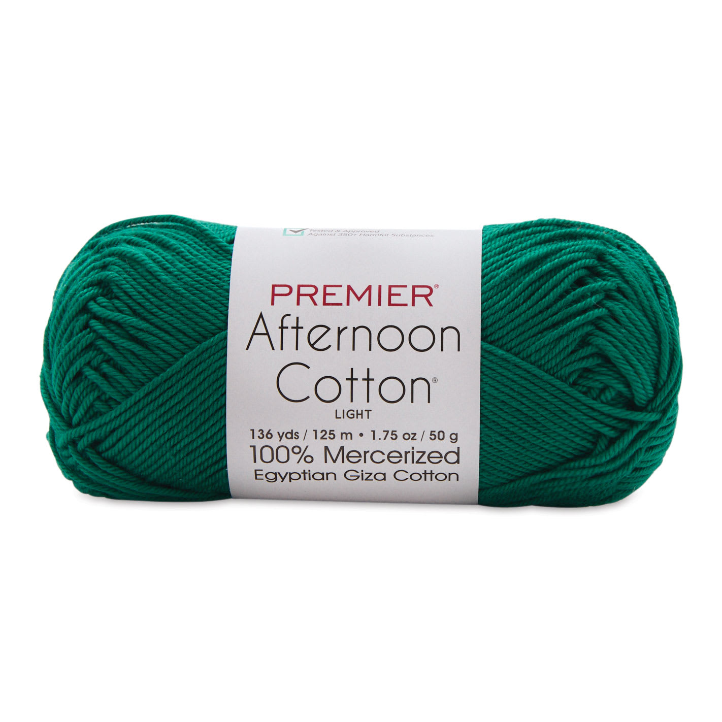 Premier Yarn Afternoon Cotton Yarn - Sea Green, skein