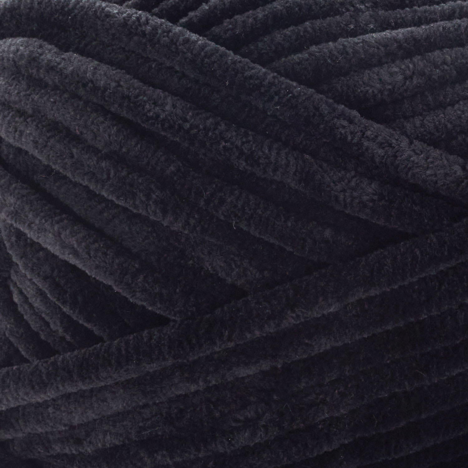 Premier Yarn Parfait Plush Yarn - Black, 7 oz close up to show texture