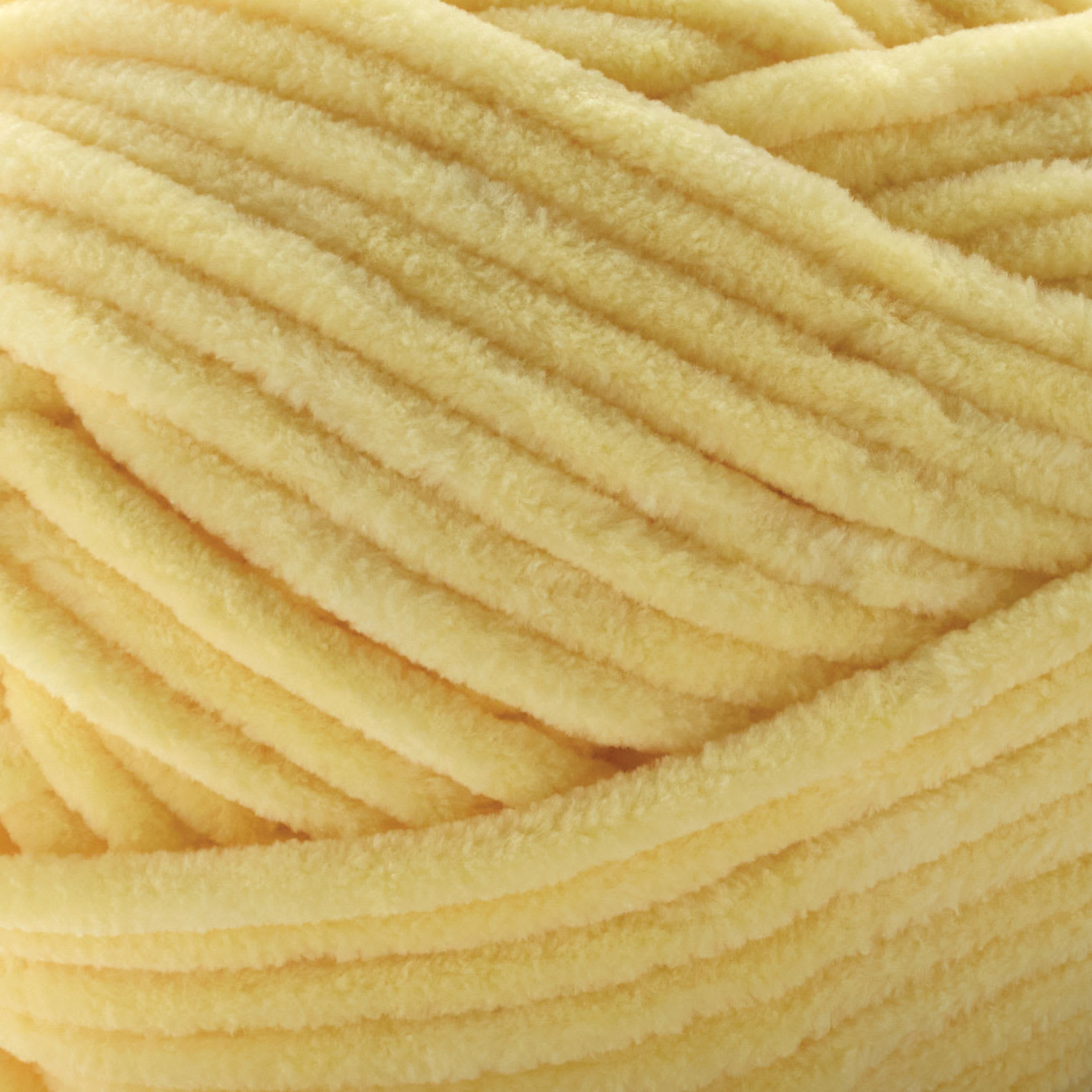 Premier Yarn Parfait Plush Yarn - Yellow, 7 oz close up to show texture