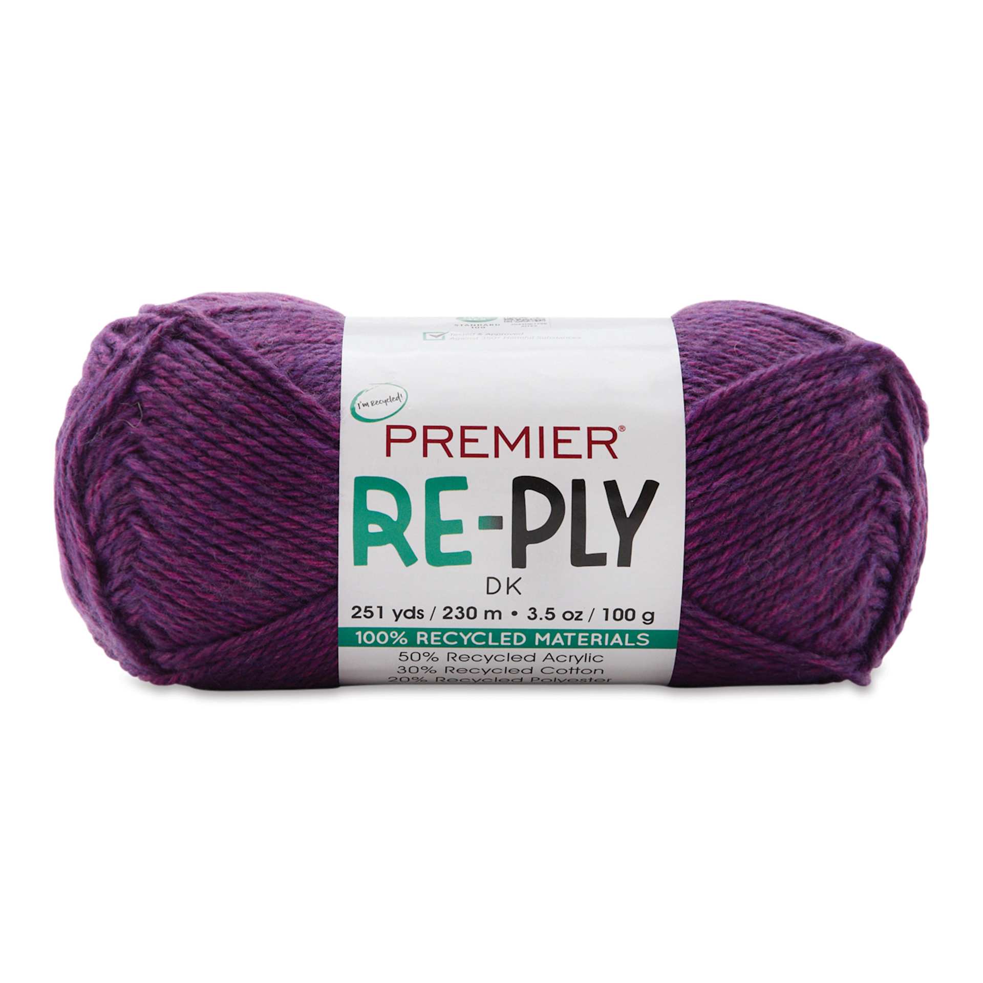 Premier Yarn Re-Ply Yarn - Purple, 3.5 oz