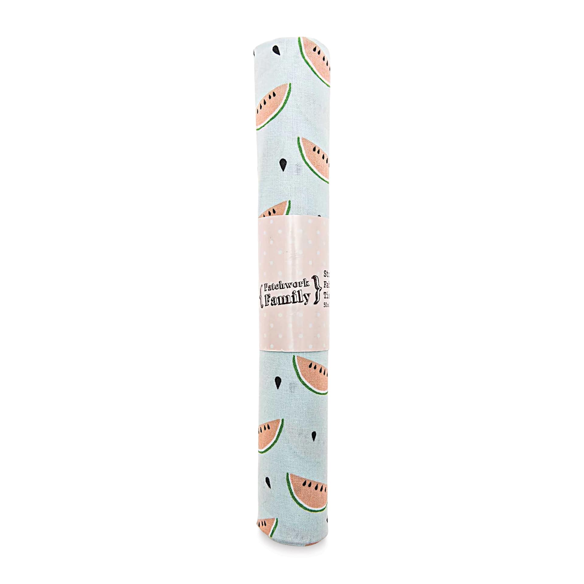 Rico Design Printed Cotton Fabric - Mint Melon, 50 cm x 140 cm in packaging