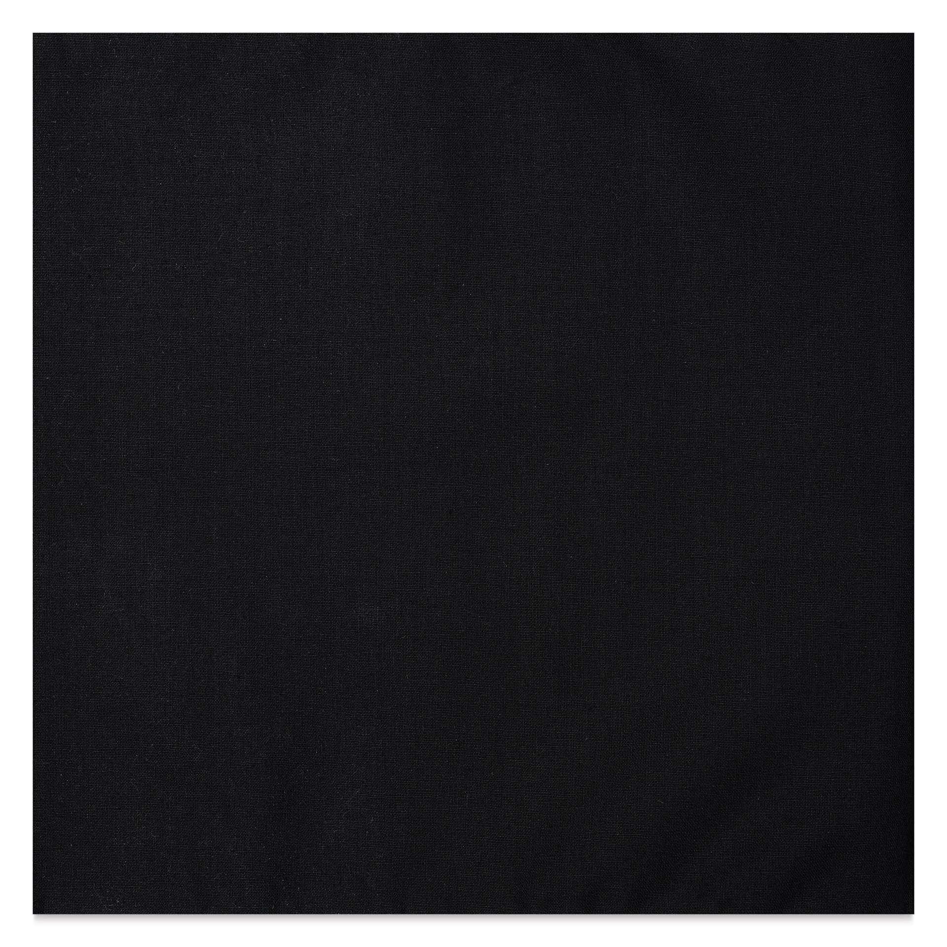Rico Design Solid Cotton Fabric - Black, 50 cm x 140 cm