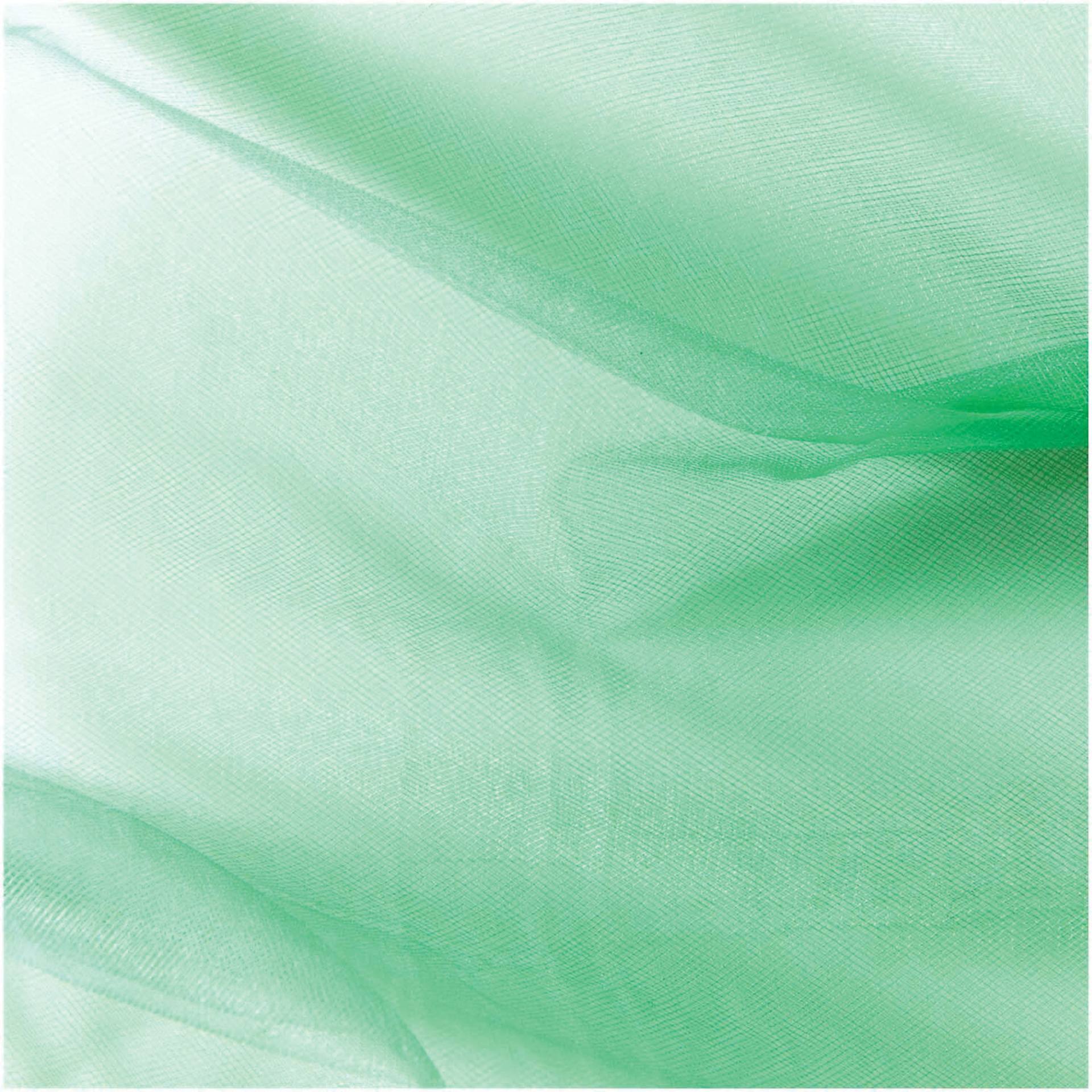 Rico Design Tulle Roll- Green, 50 cm x 5 m showing texture
