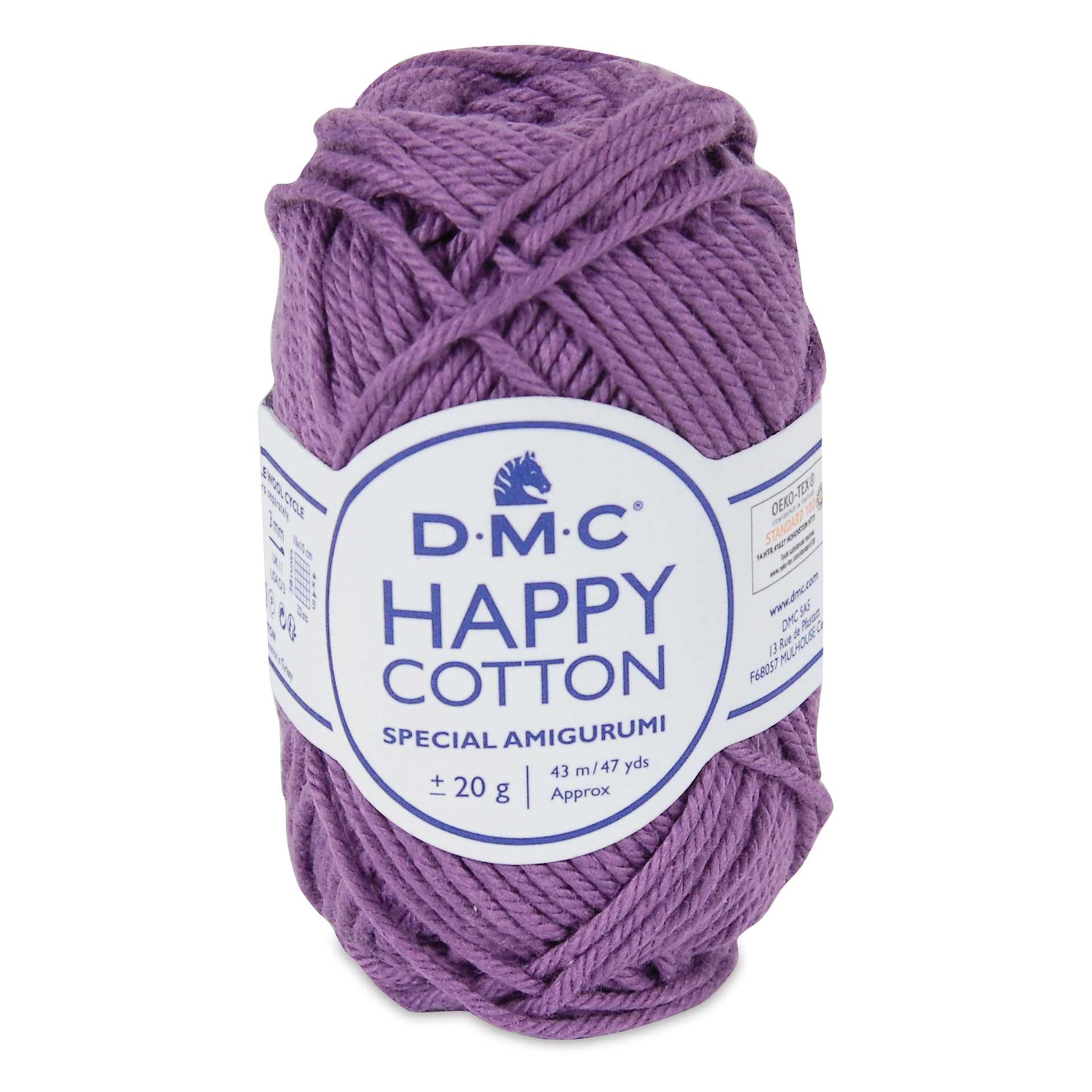 DMC Happy Cotton Yarn - Currant Bun Violet 756, 20 g