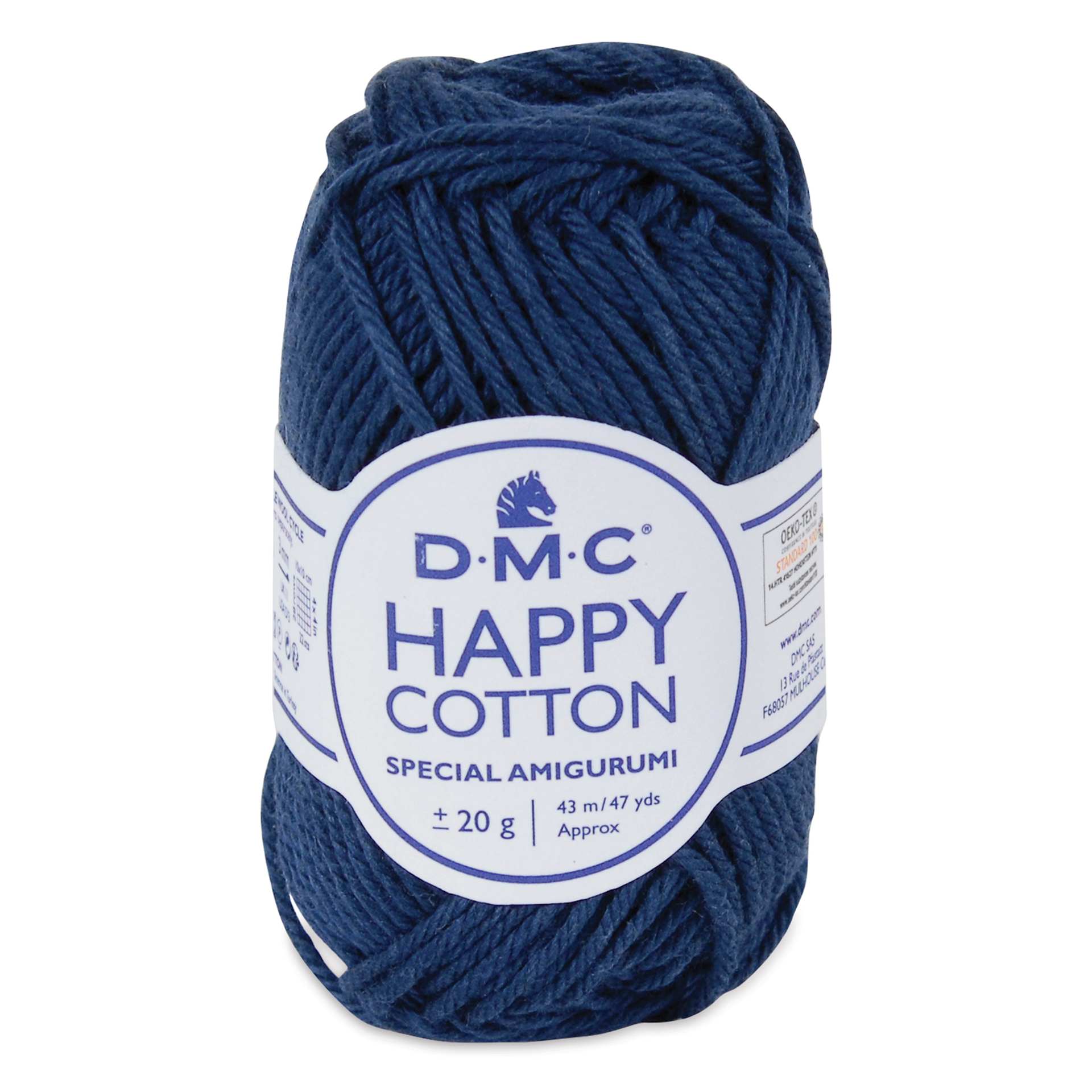 DMC Happy Cotton Yarn - School Days Navy 758, 20 g
